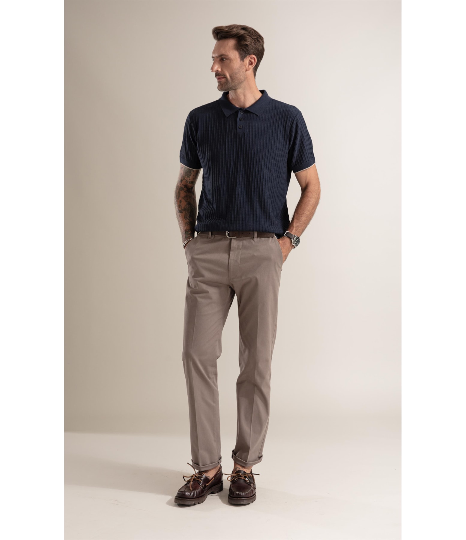 Calça Chino Niquel