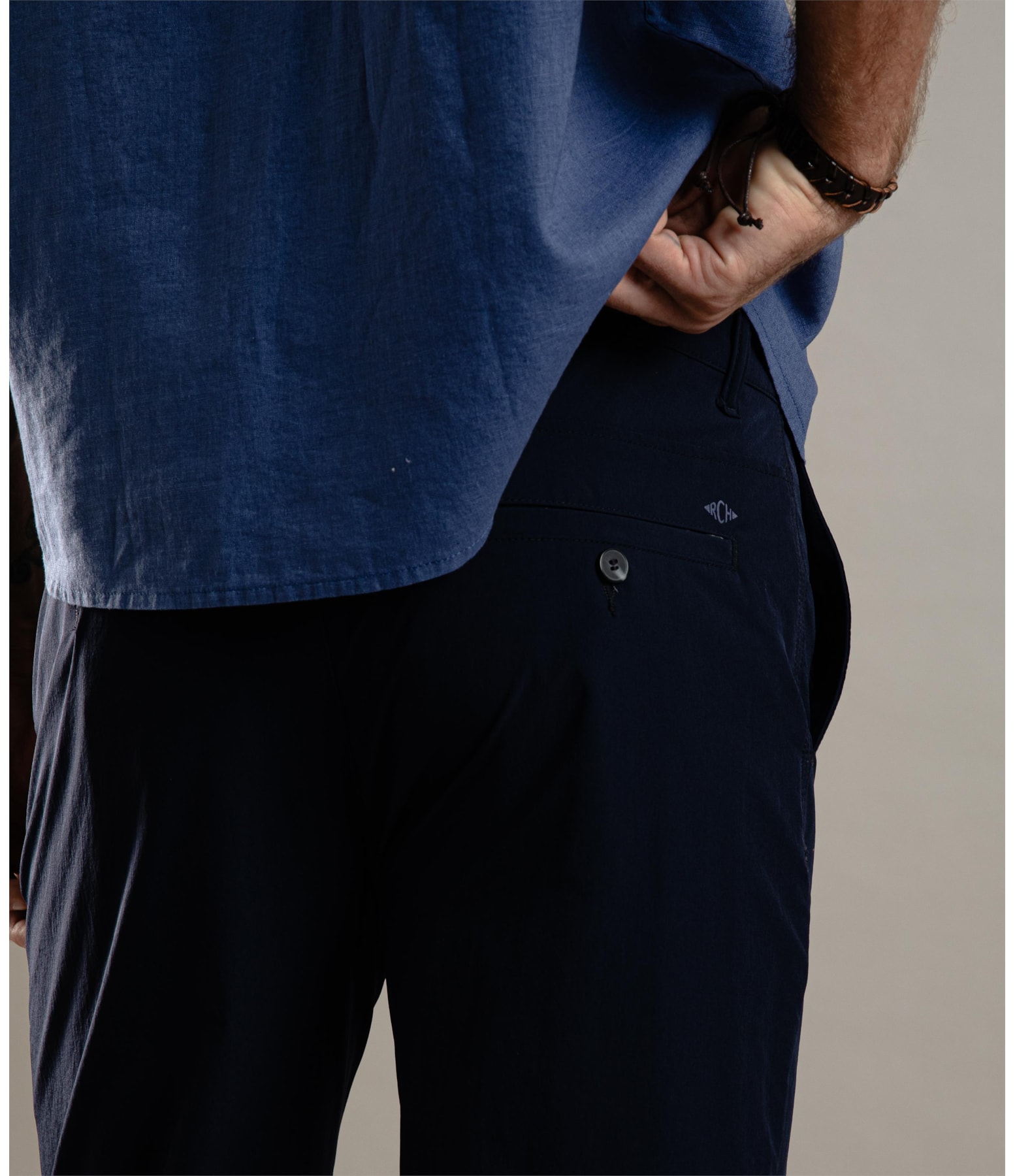 Calça Chino Ny Stretch Tradicional Dark Navy