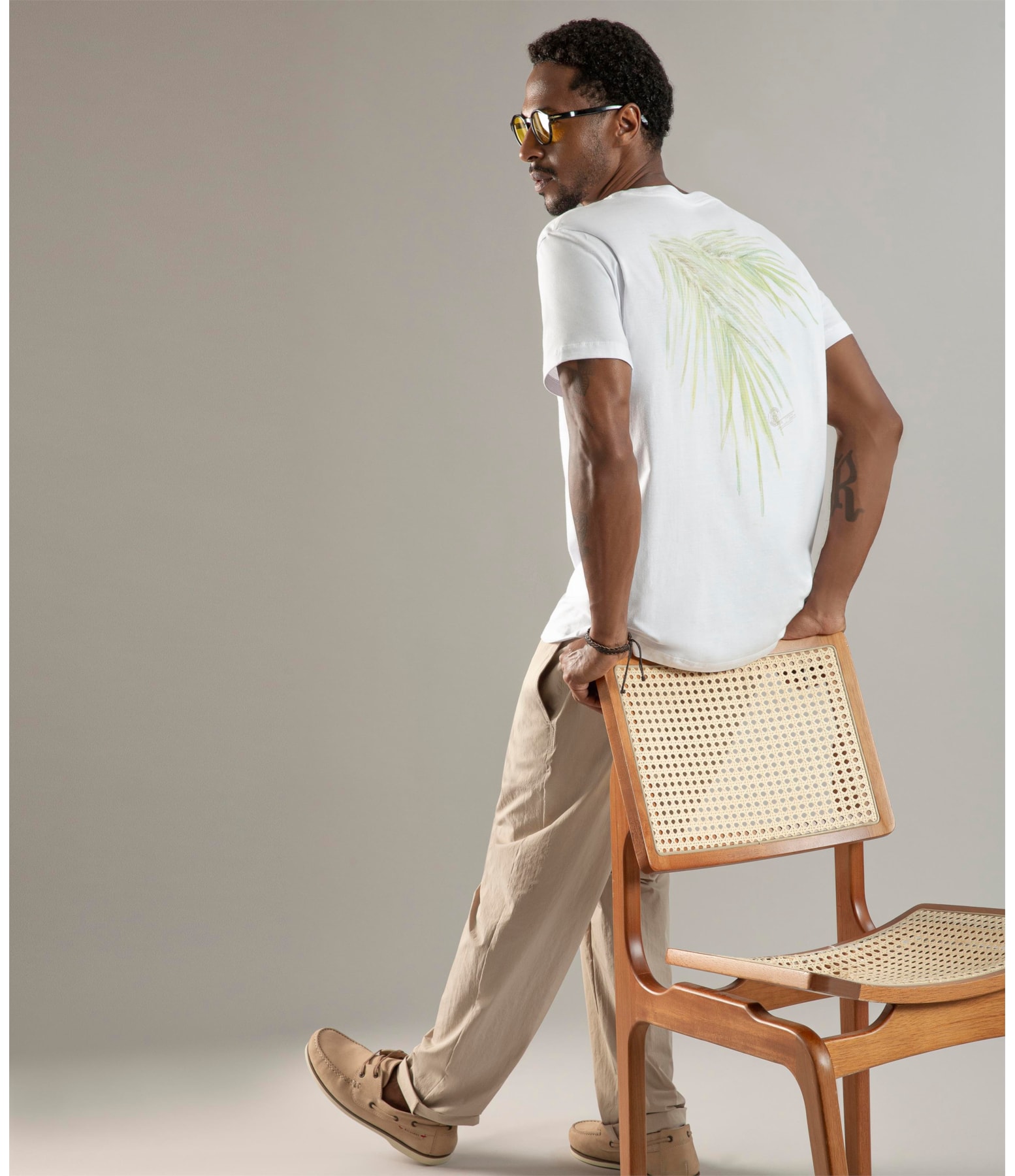 Calça Chino Ny Stretch Tradicional Sandy