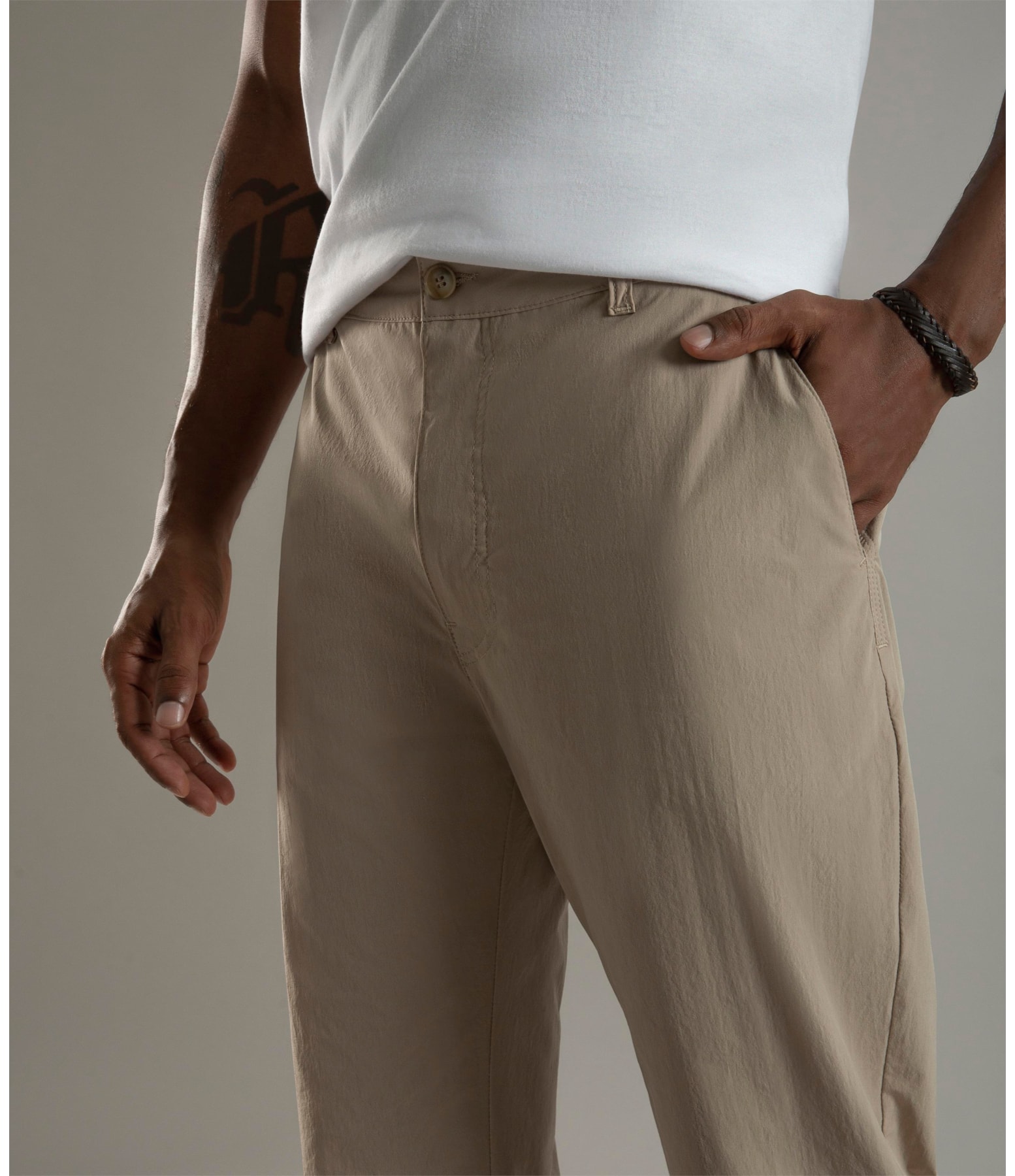 Calça Chino Ny Stretch Tradicional Sandy