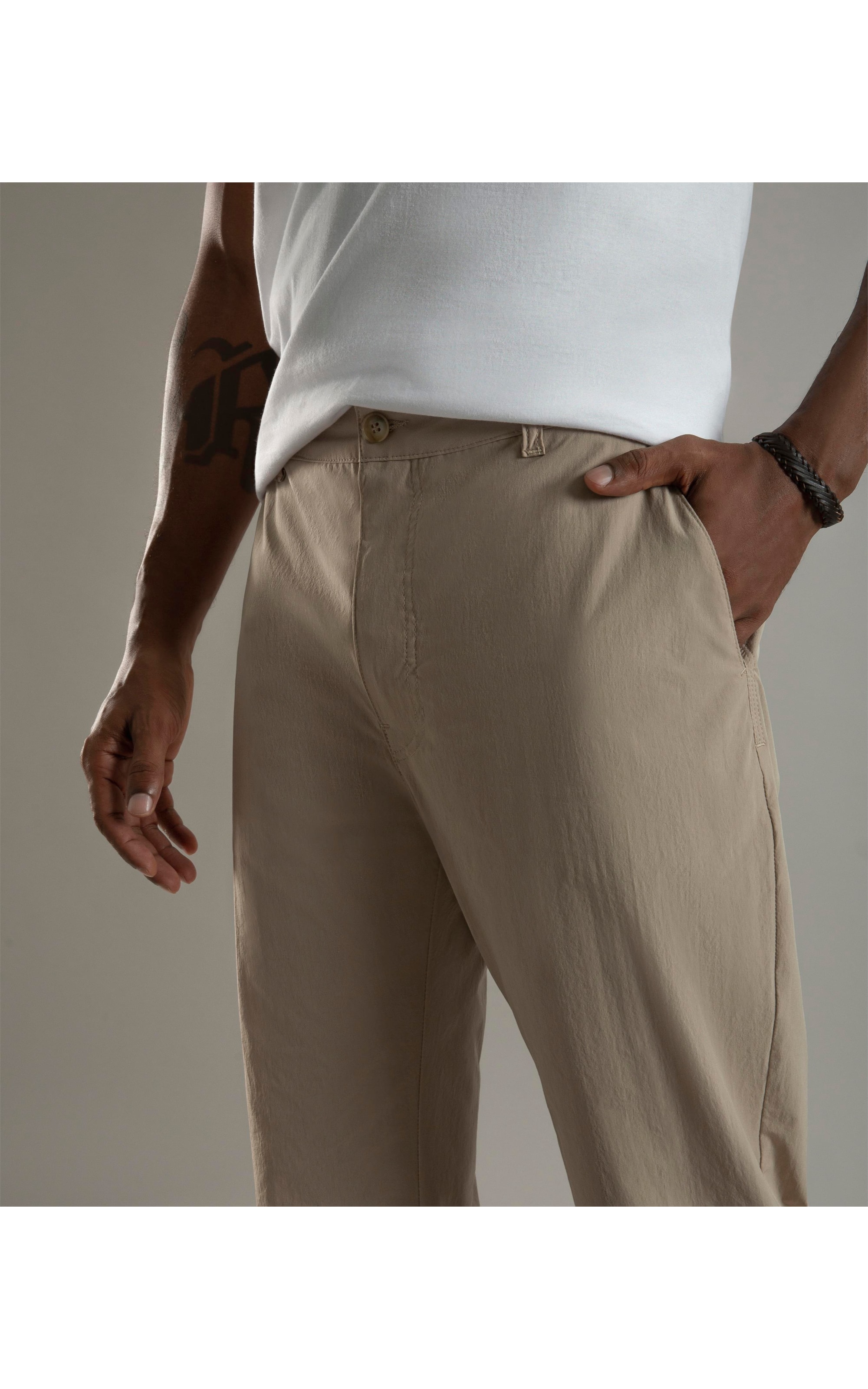 Calça Chino Ny Stretch Tradicional Sandy