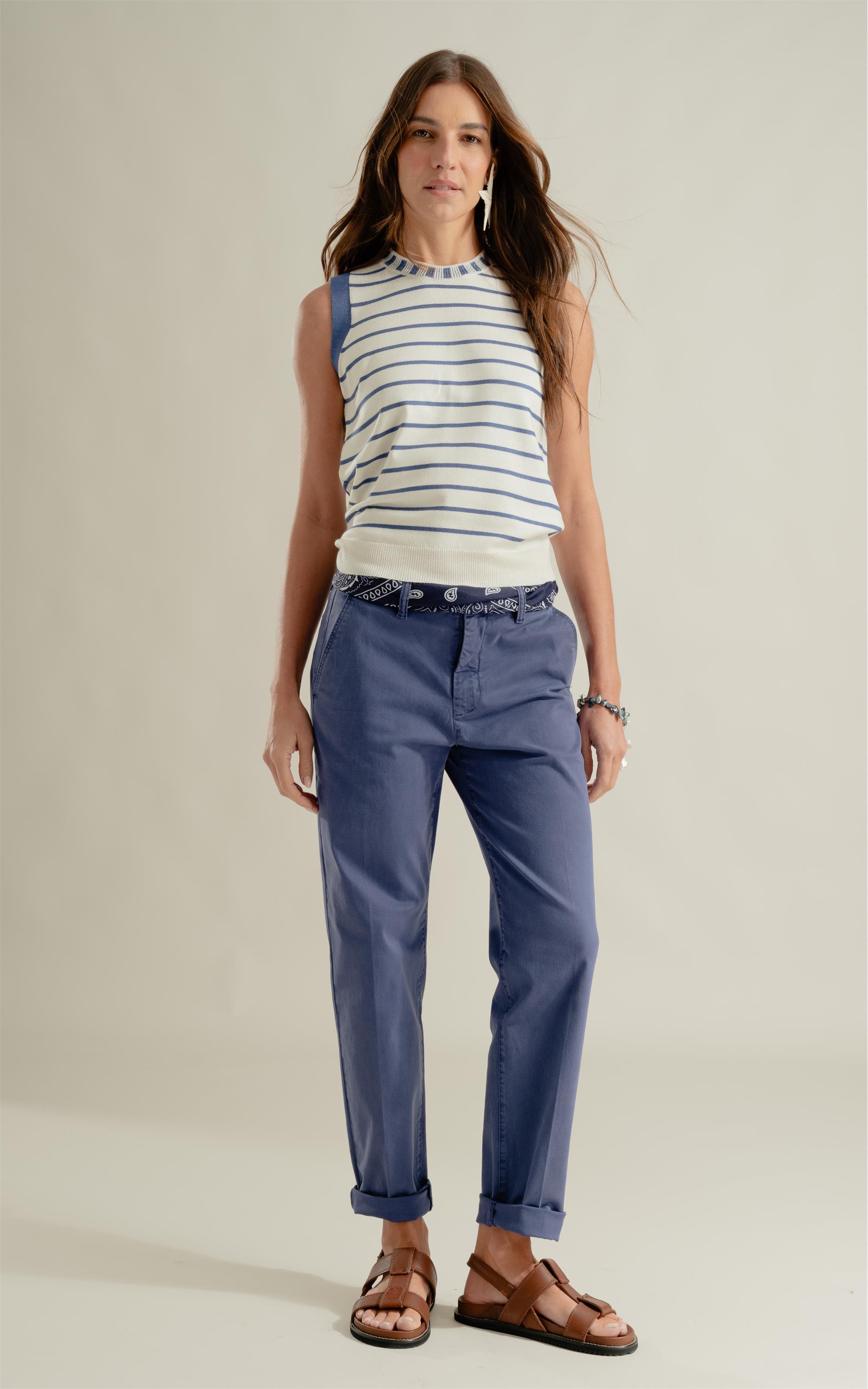 Calça Chino Paris Azul Jeans