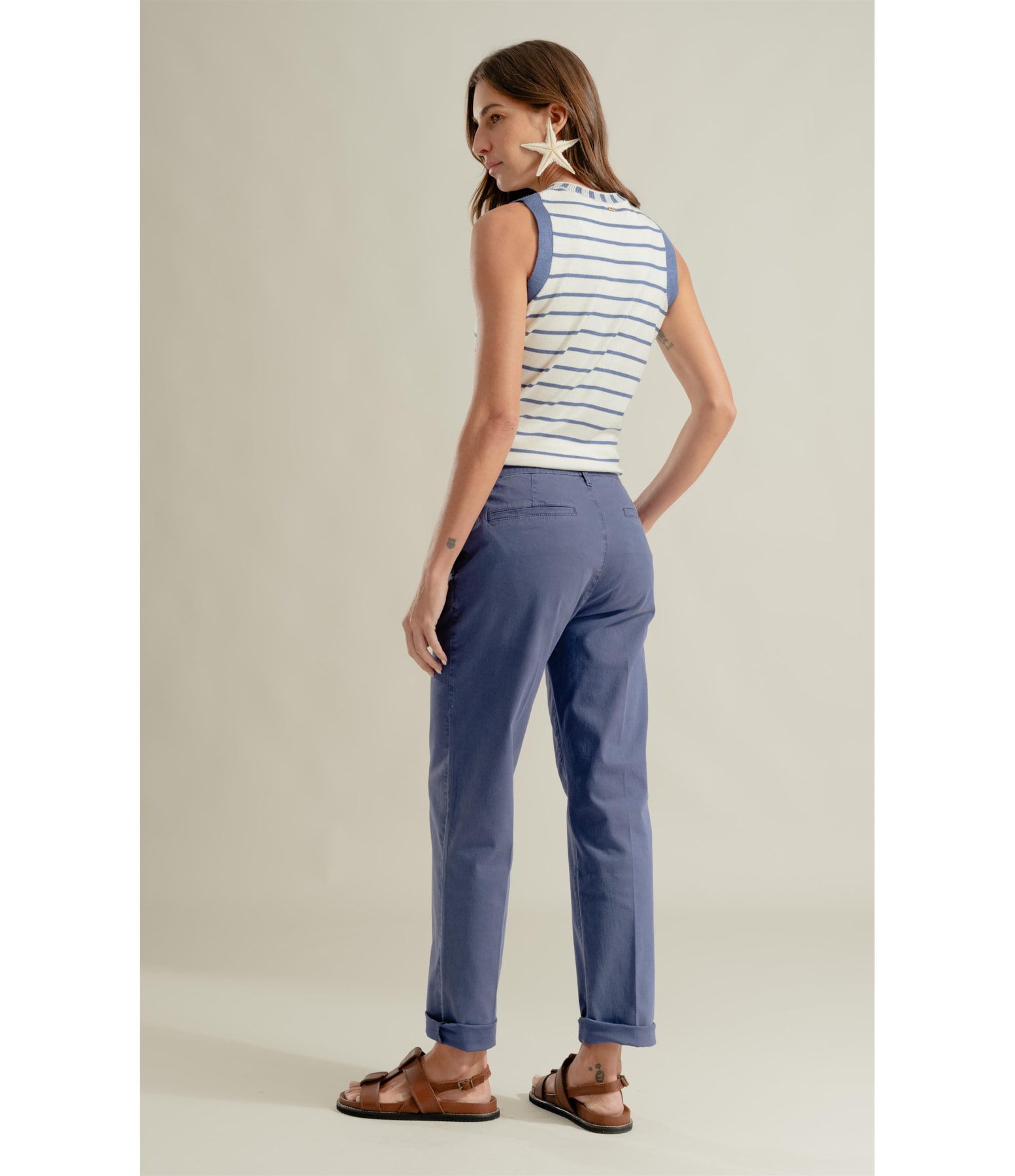 Calça Chino Paris Azul Jeans