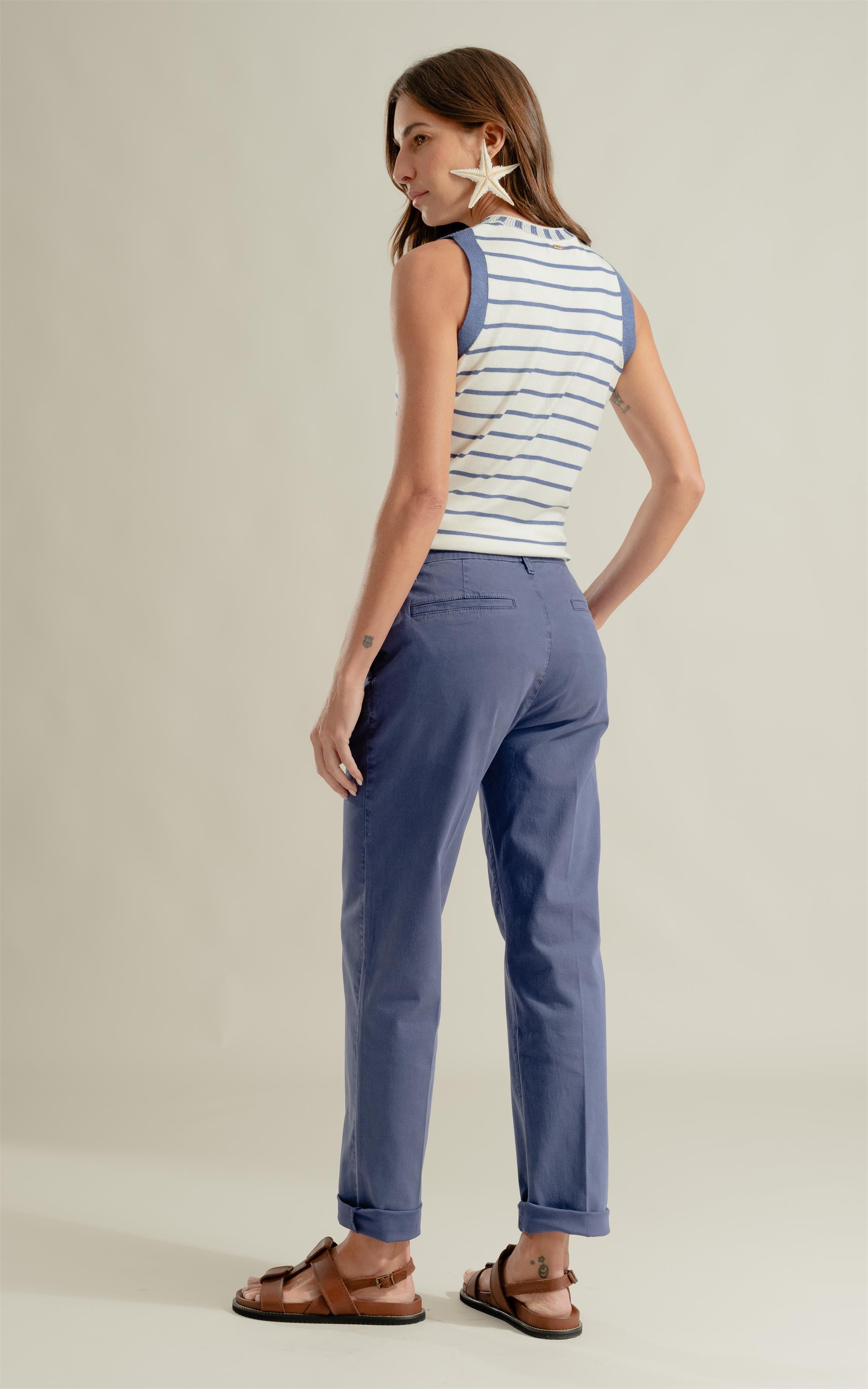 Calça Chino Paris Azul Jeans