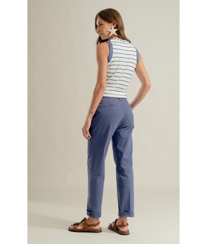 Calça Chino Paris Azul Jeans
