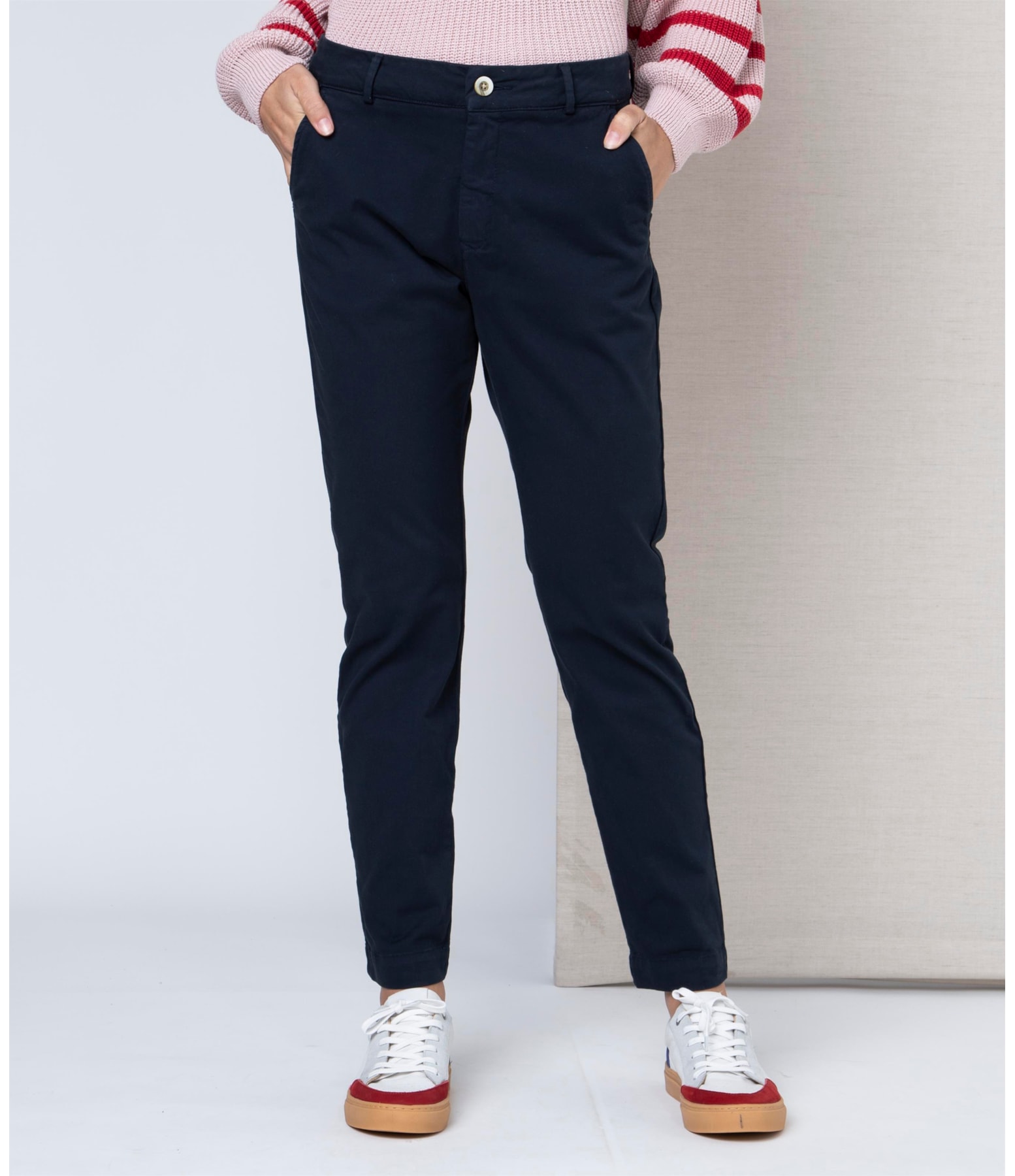 Calça Chino Paris Azul Marinho