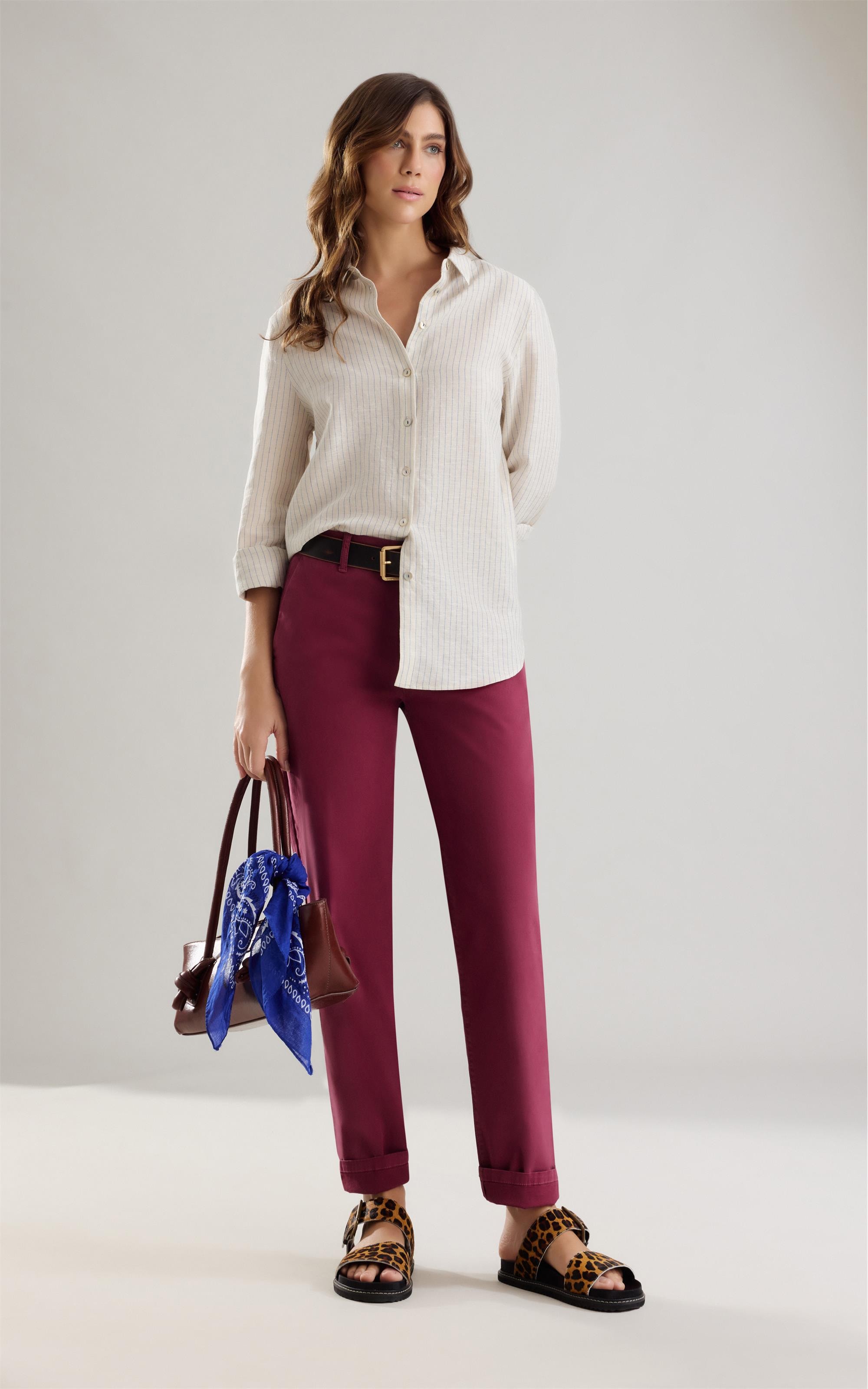 Calça Chino Paris Magenta