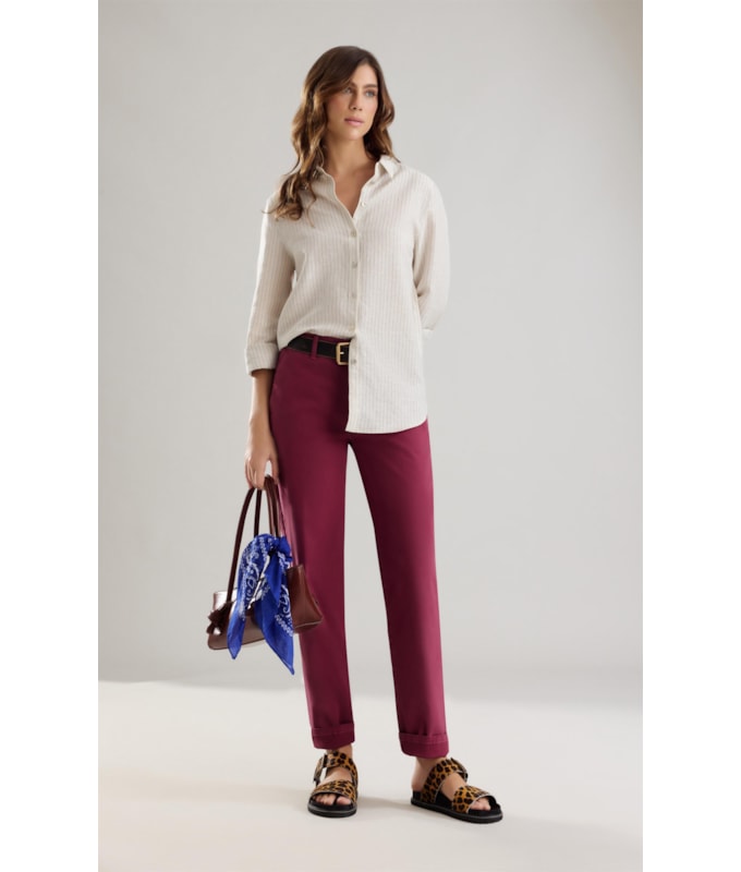 Calça Chino Paris Magenta