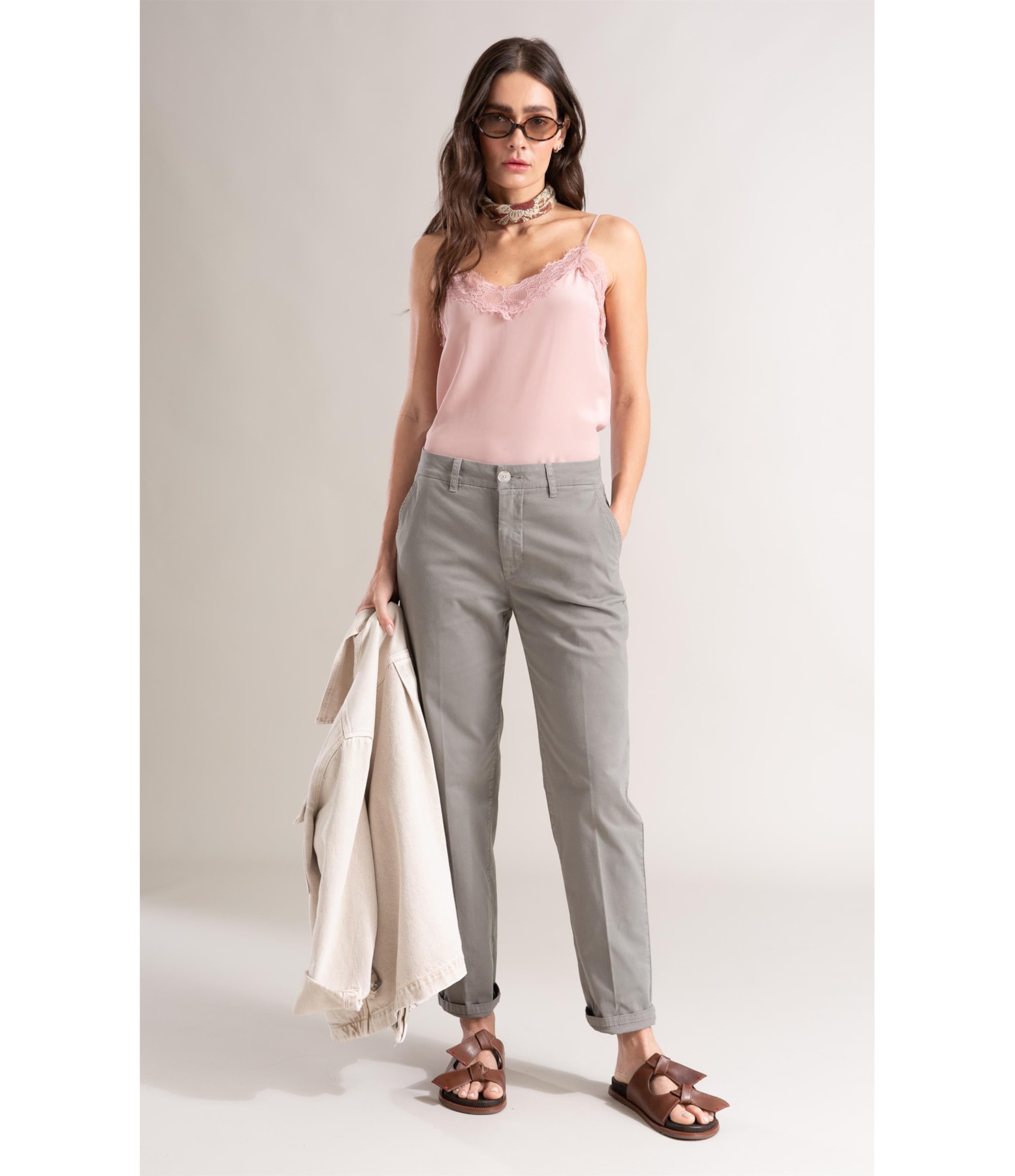 Calça Chino Paris Verde Army