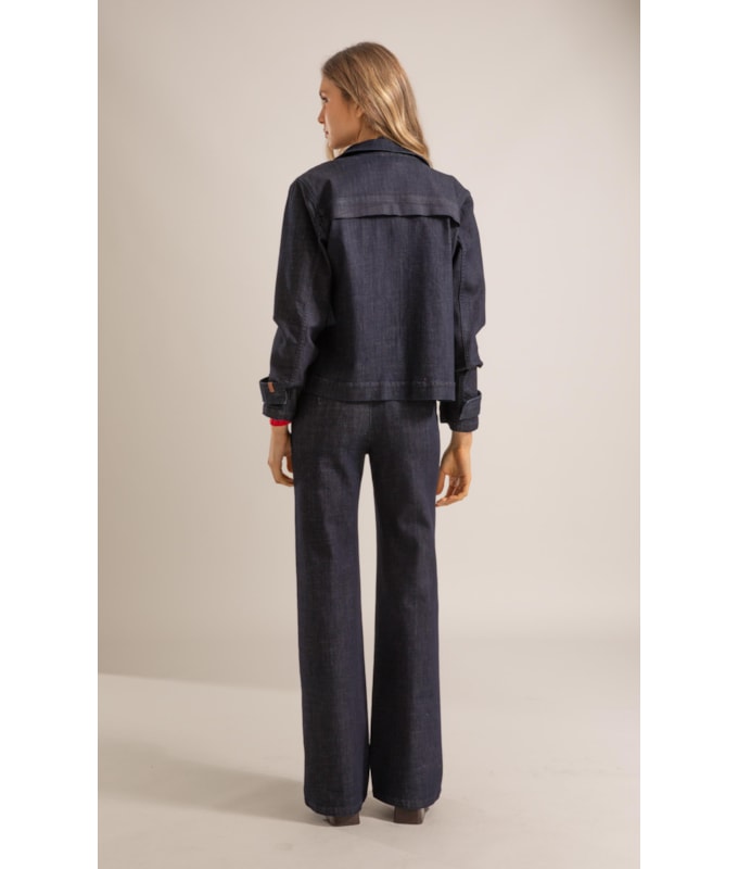 Calca Chino Patt d Eph Visco Indigo Amaciado