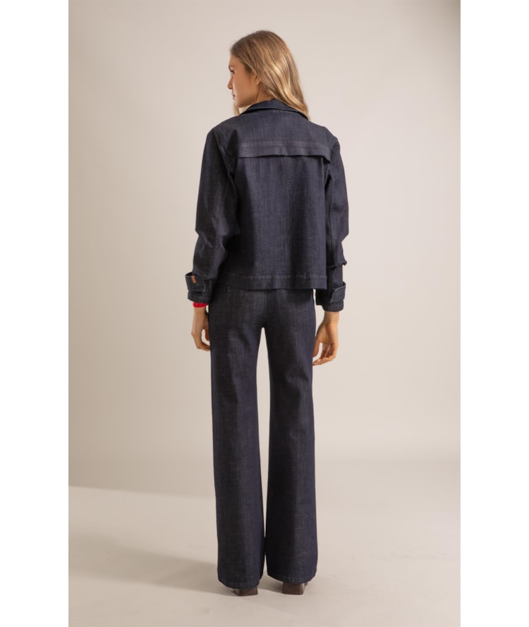 Calca Chino Patt d Eph Visco Indigo Amaciado
