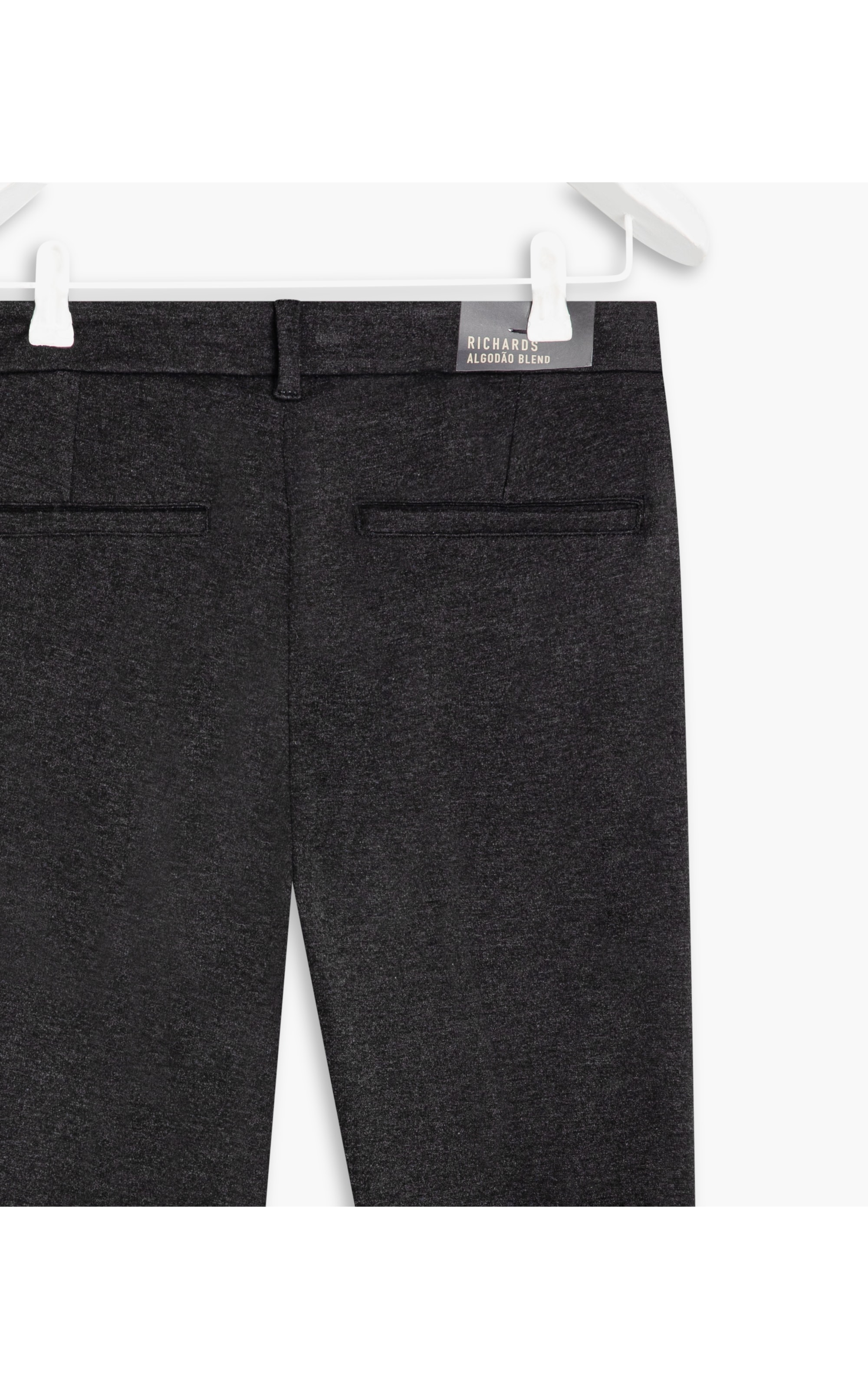 Calça Chino Ponto Roma  Preto Mescla