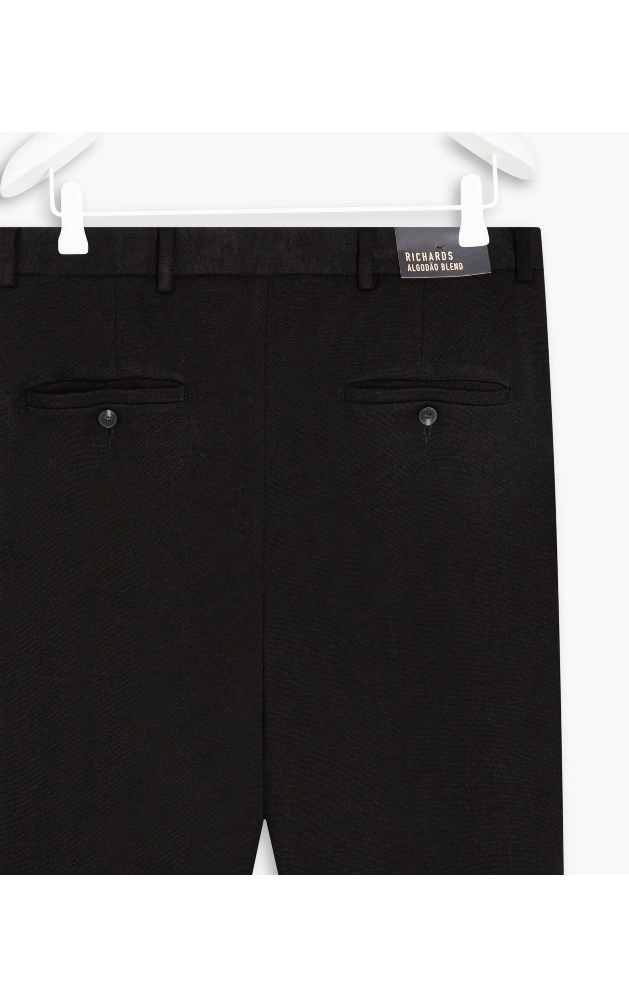 Calça Chino Ponto Roma Preto Mescla
