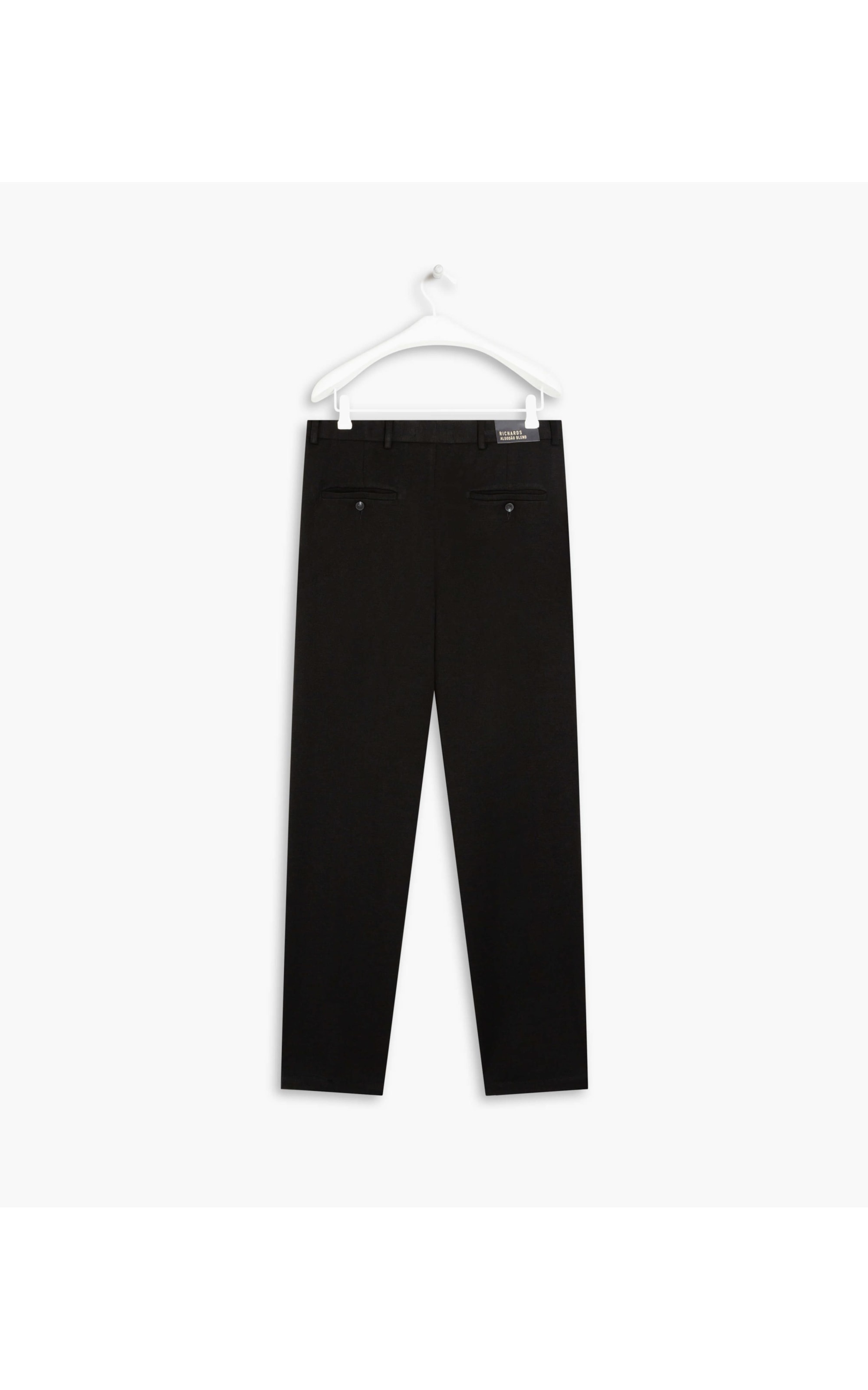 Calça Chino Ponto Roma Preto Mescla