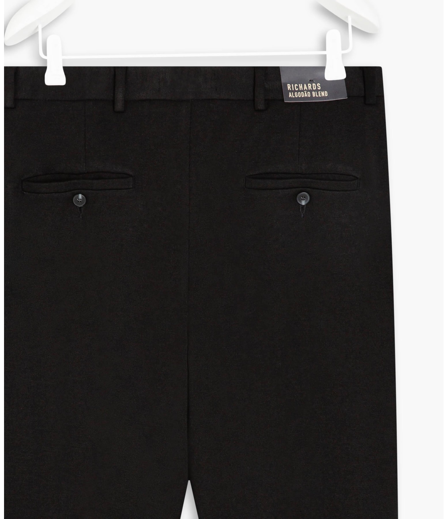 Calça Chino Ponto Roma Preto Mescla