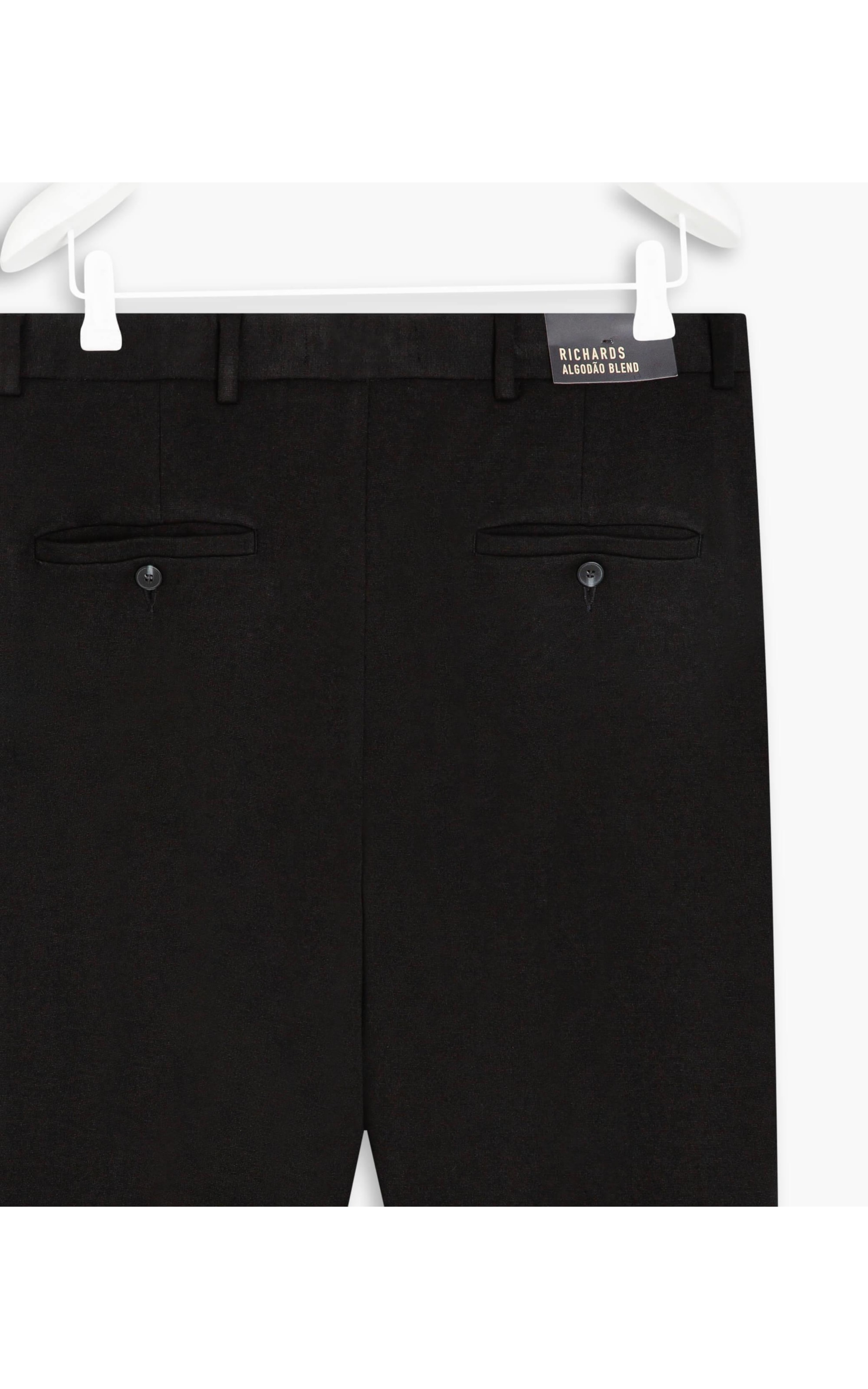 Calça Chino Ponto Roma Preto Mescla