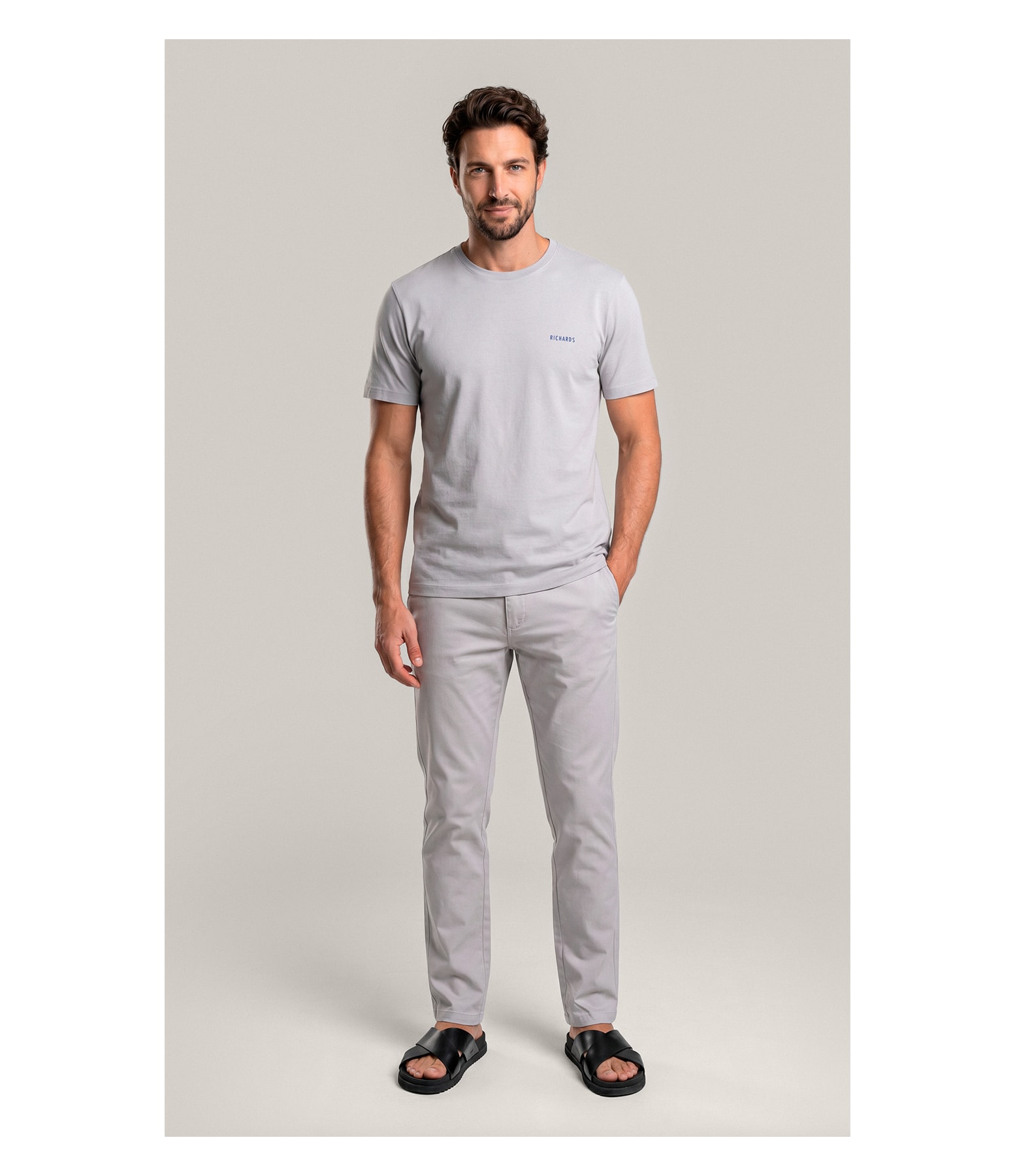Calça Chino Portobello Prata