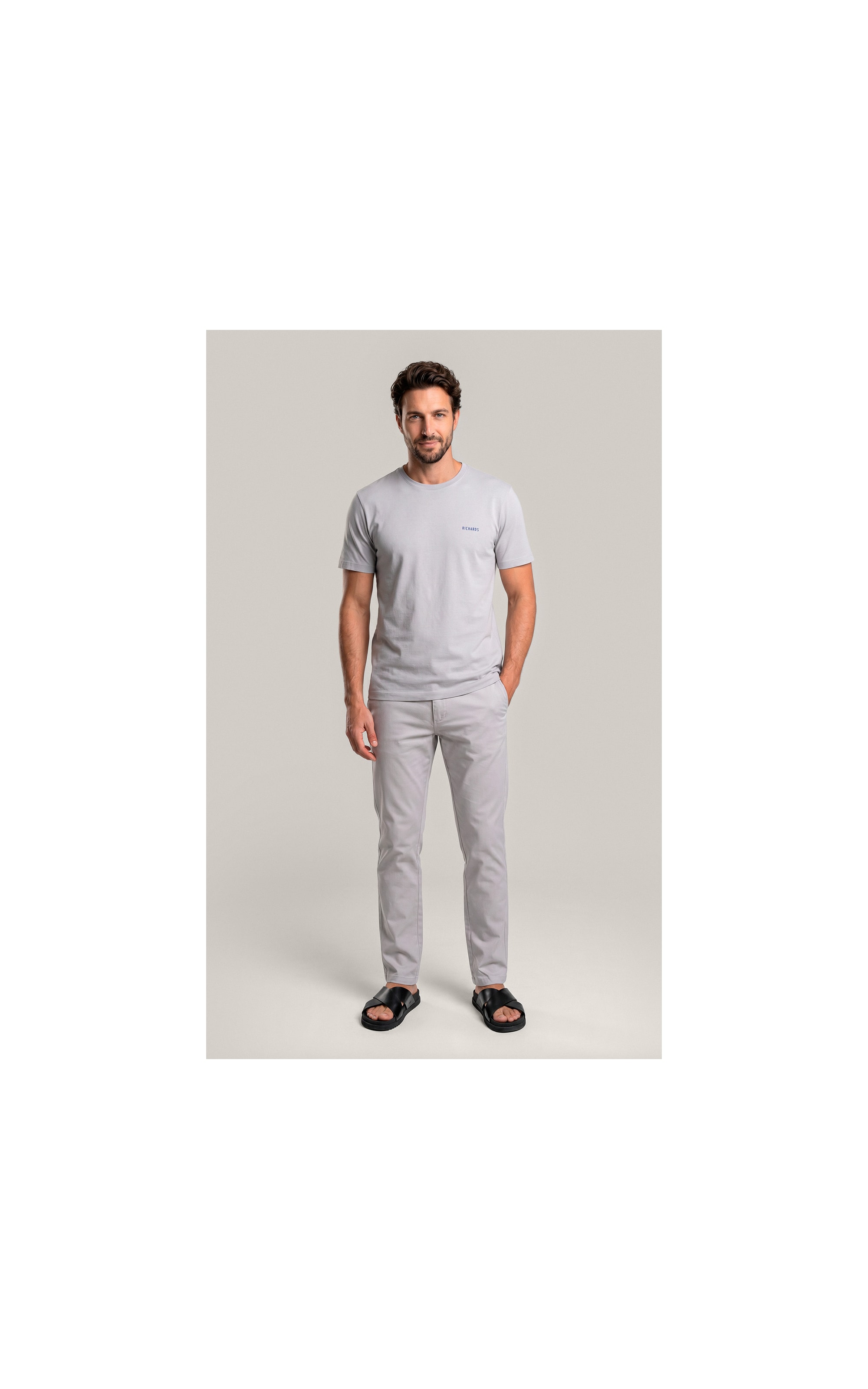 Calça Chino Portobello Prata