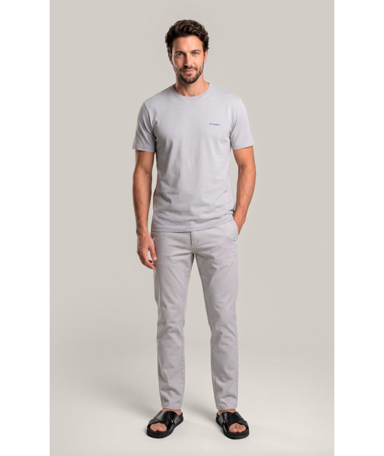 Calça Chino Portobello Prata