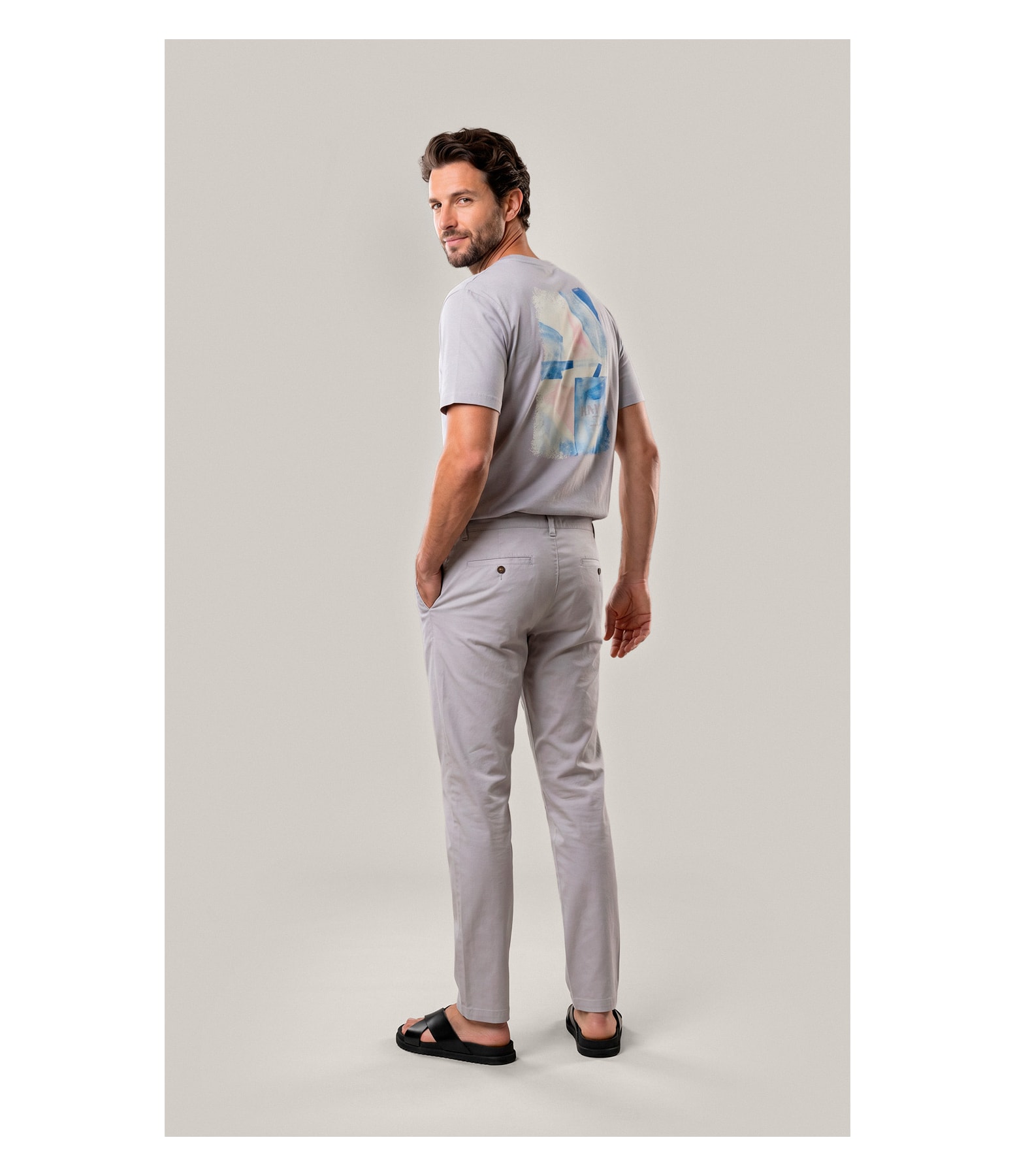 Calça Chino Portobello Prata