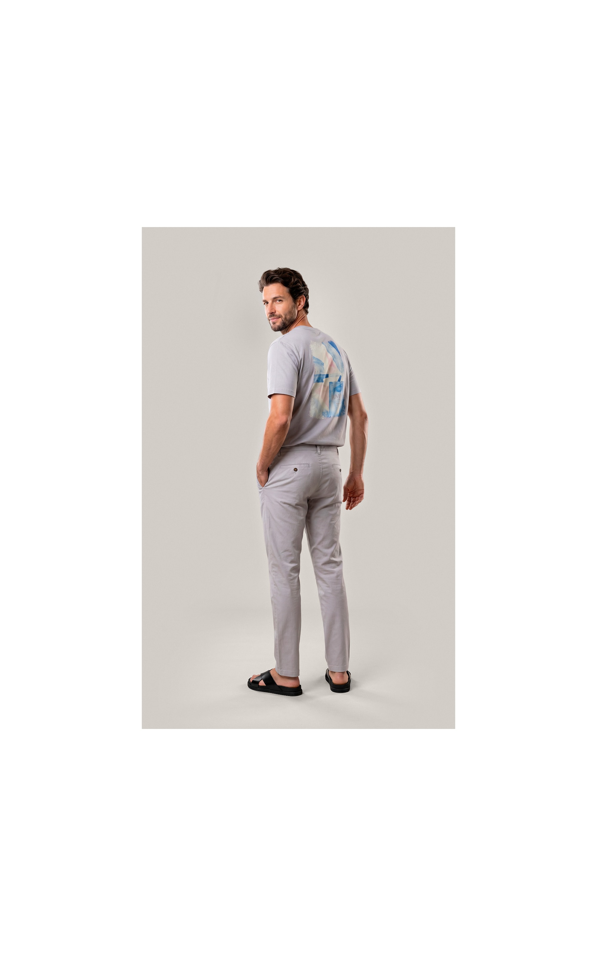 Calça Chino Portobello Prata