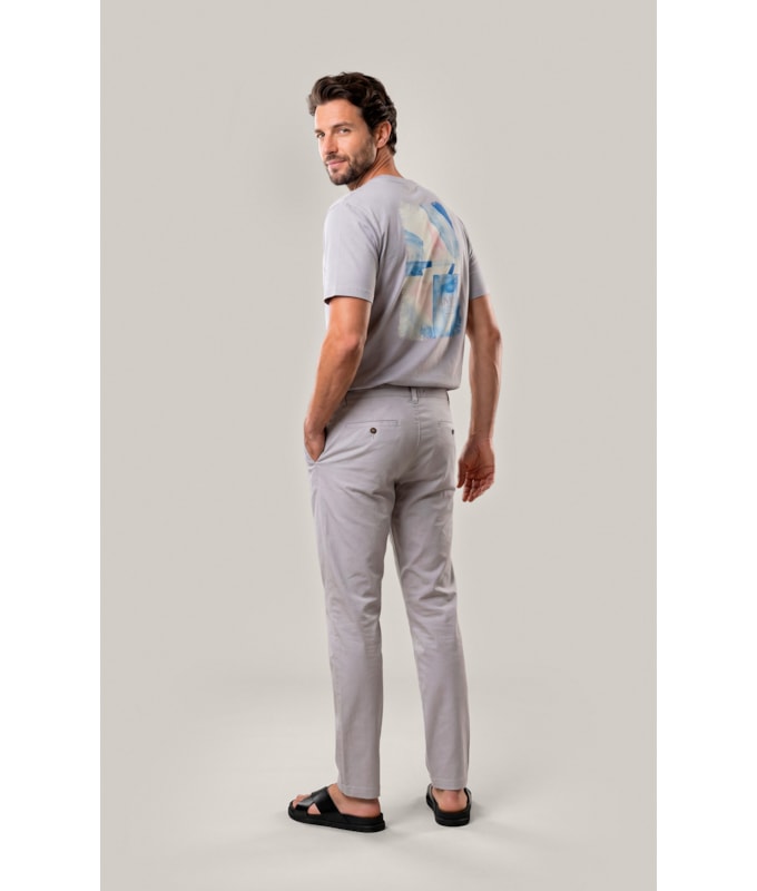 Calça Chino Portobello Prata