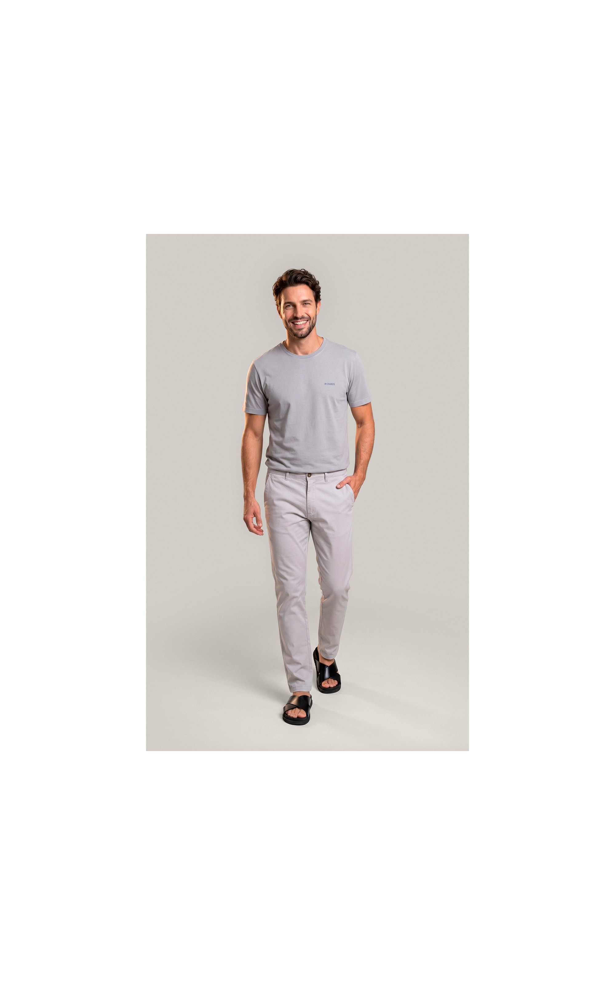Calça Chino Portobello Prata