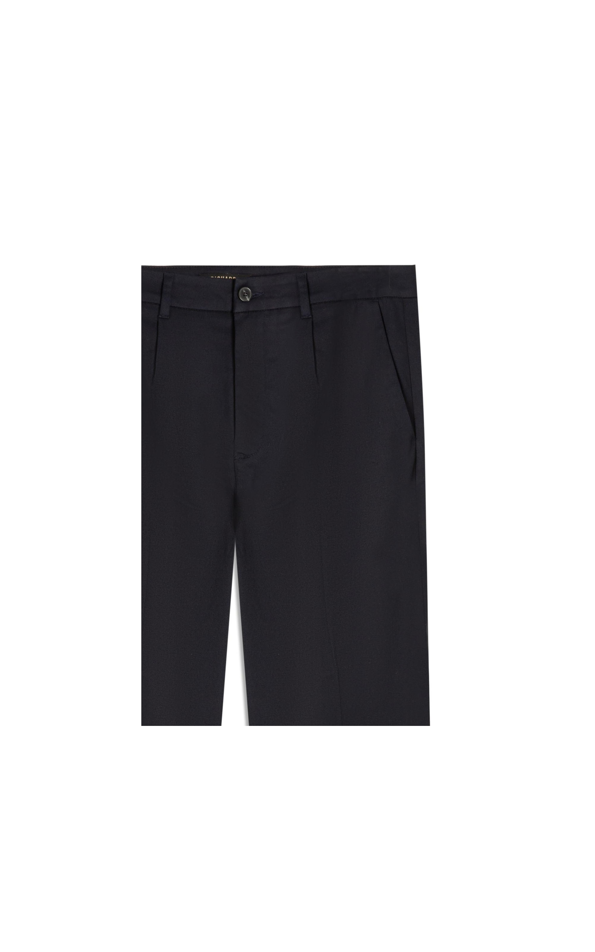 Calca Chino Pregas Basic Fit Moove Dark Navy