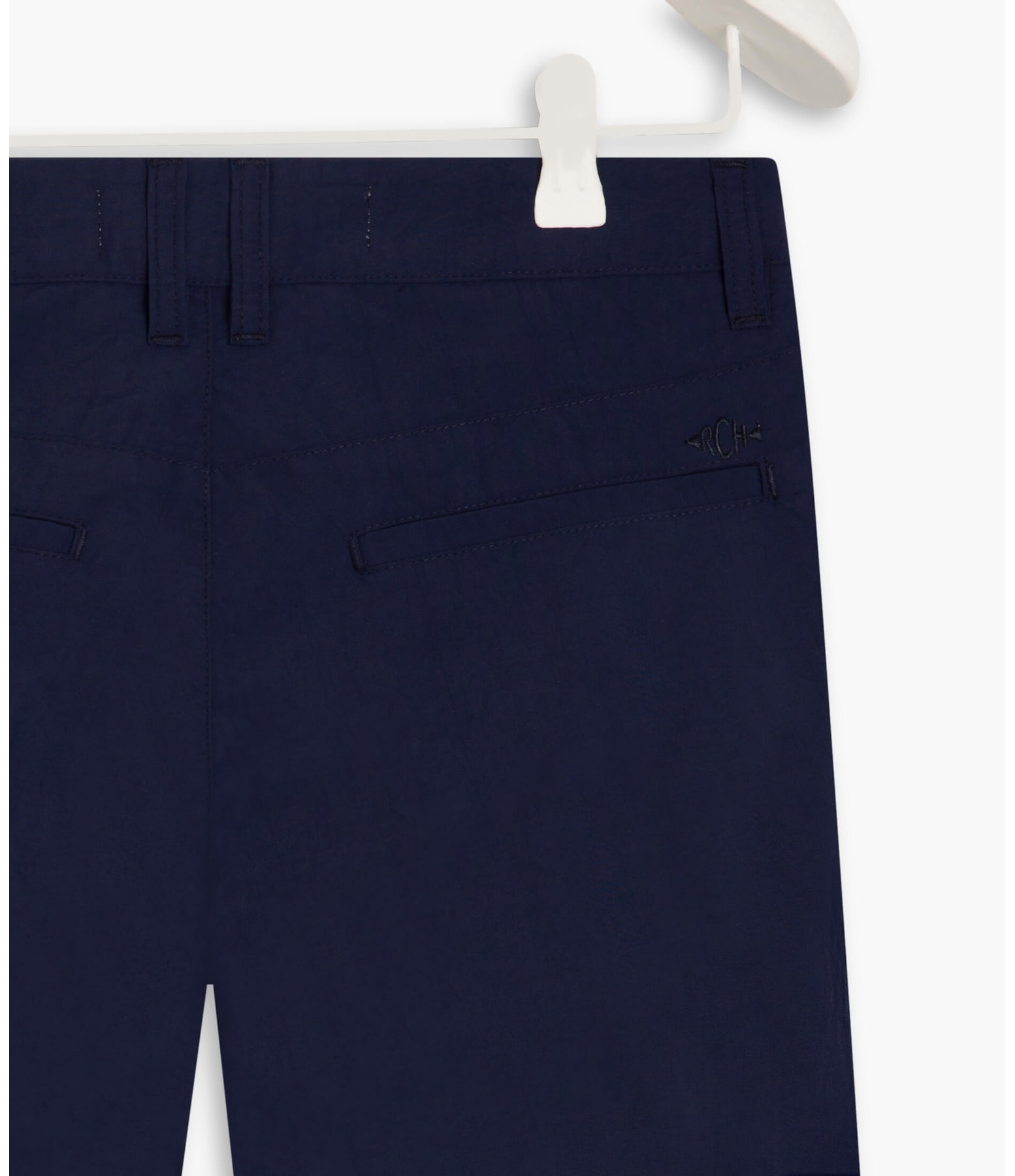 Calça Chino Pregas Dark Navy