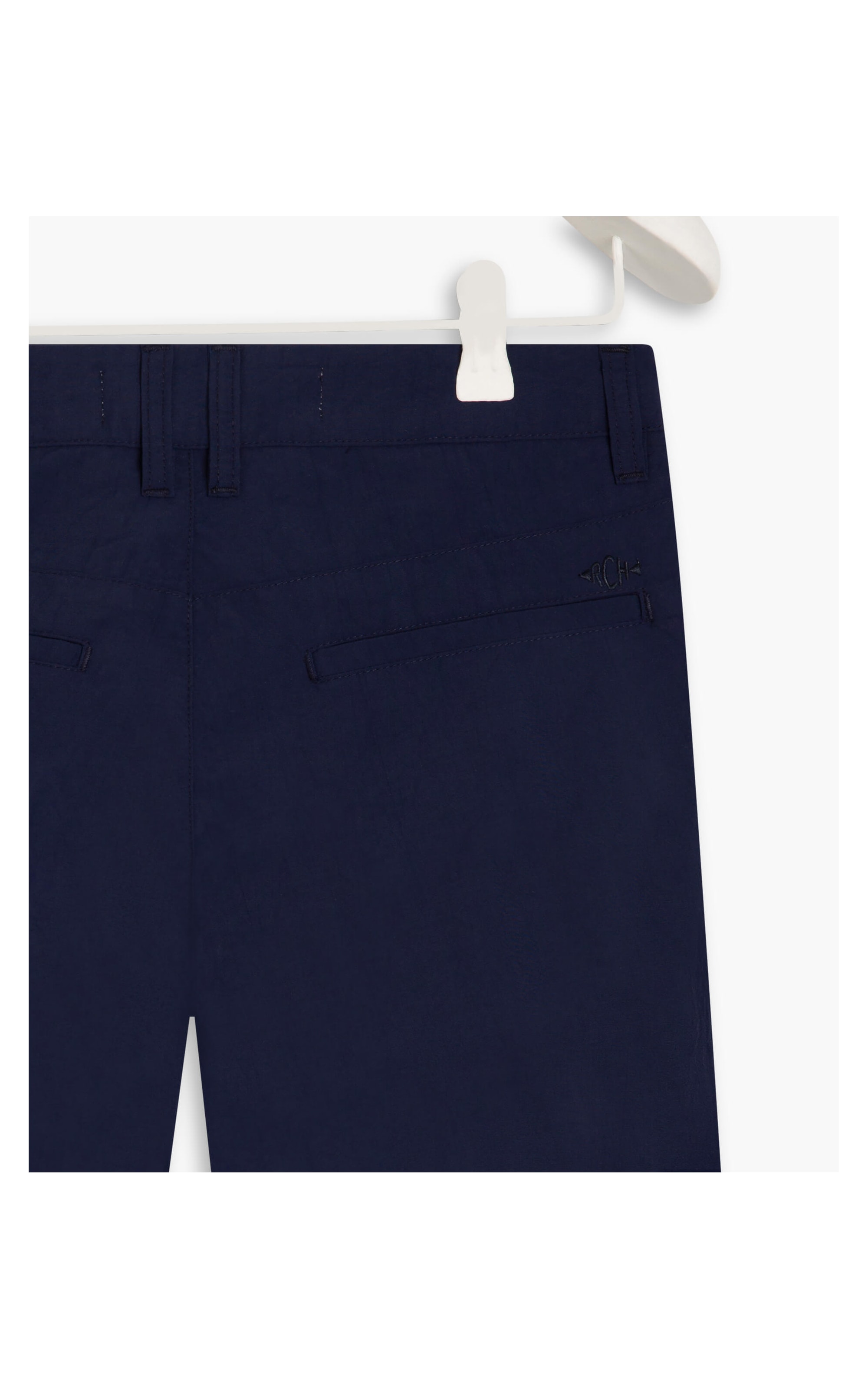 Calça Chino Pregas Dark Navy