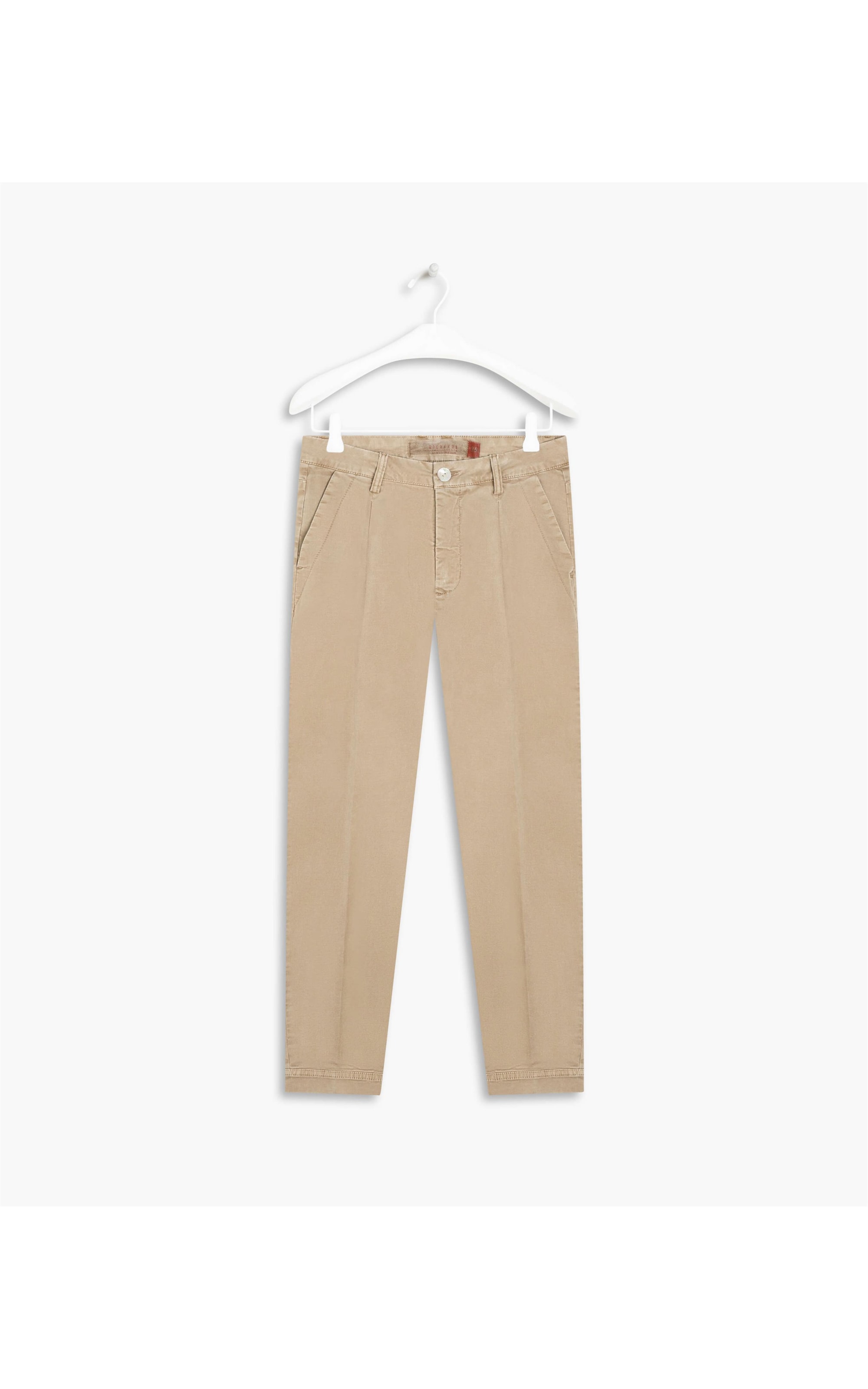 Calça Chino Pregas Rihanna Caqui