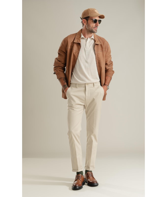 Calça Chino Premium New Caqui