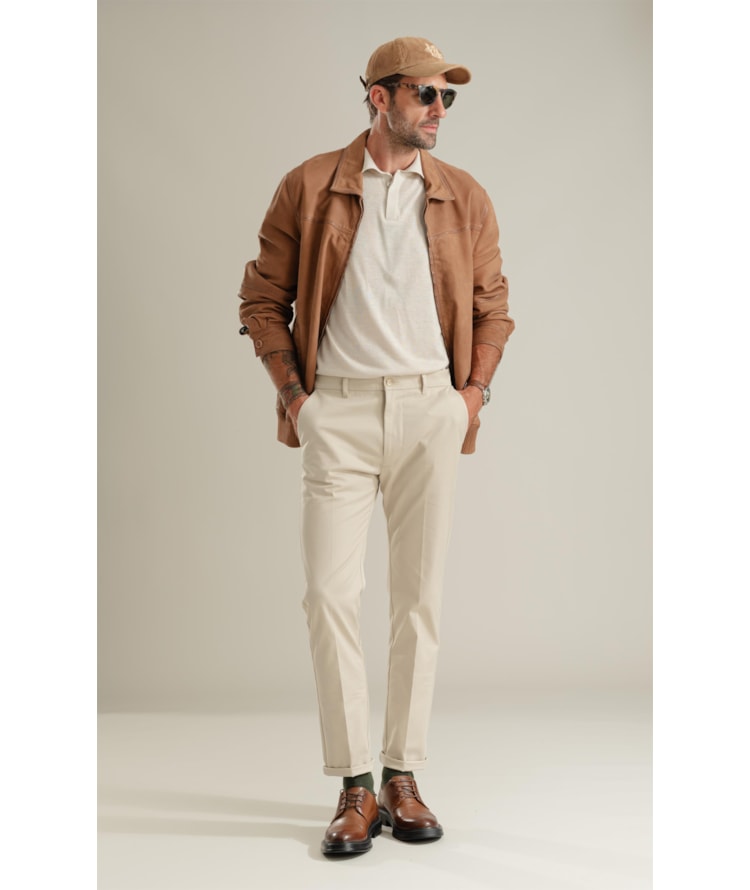 Calça Chino Premium New Caqui