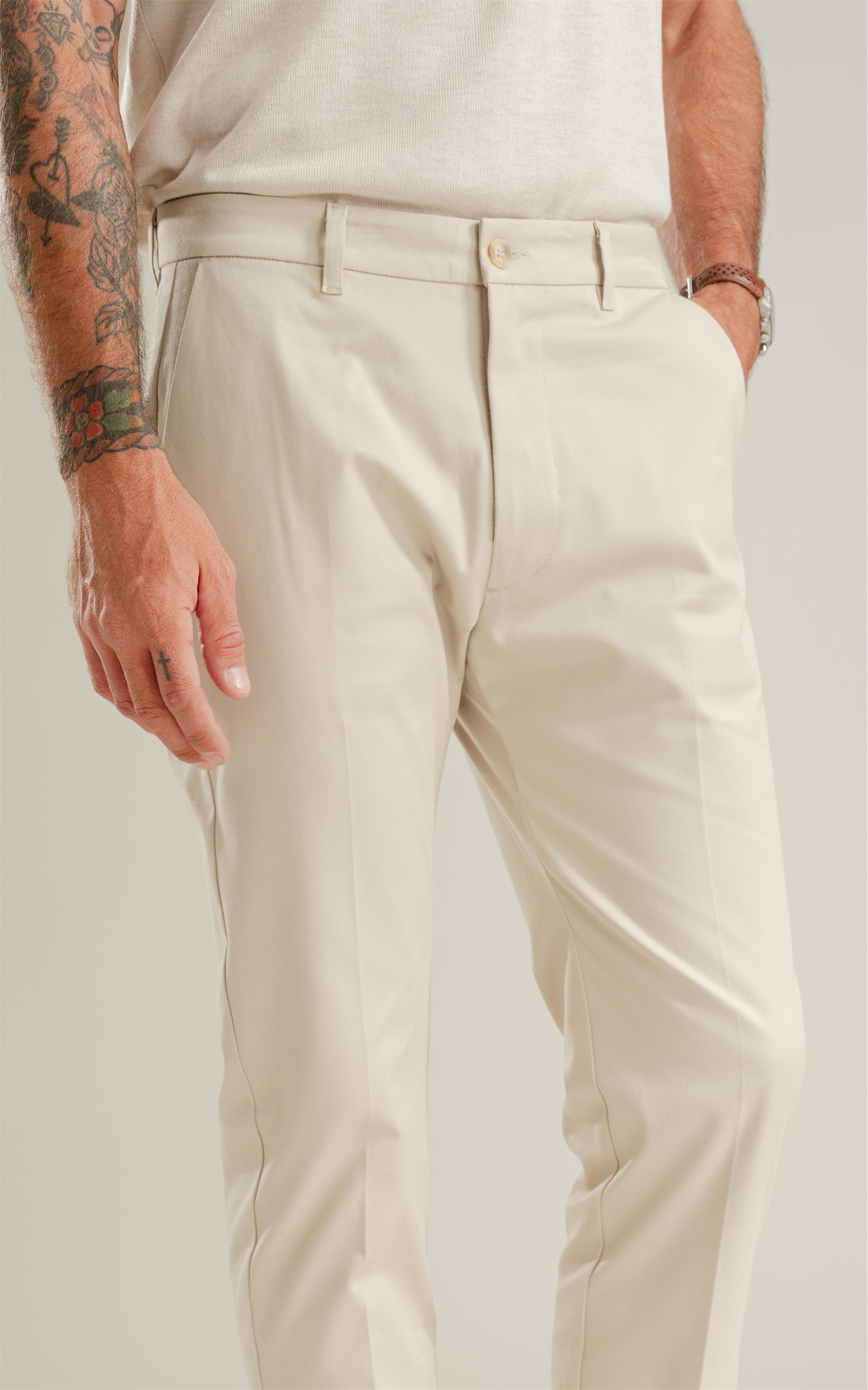 Calça Chino Premium New Caqui