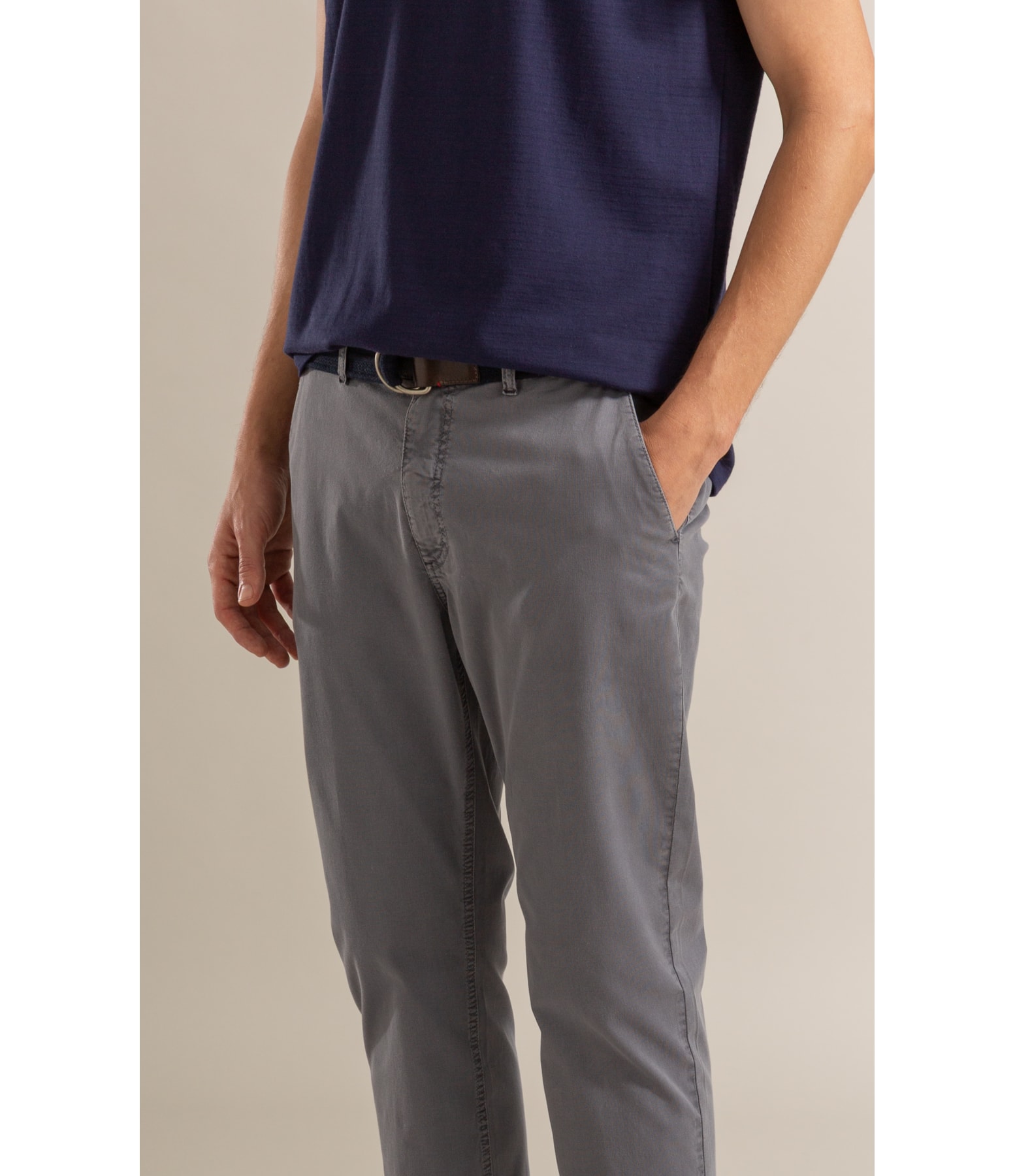 Calça Chino Proenca Cinza Claro
