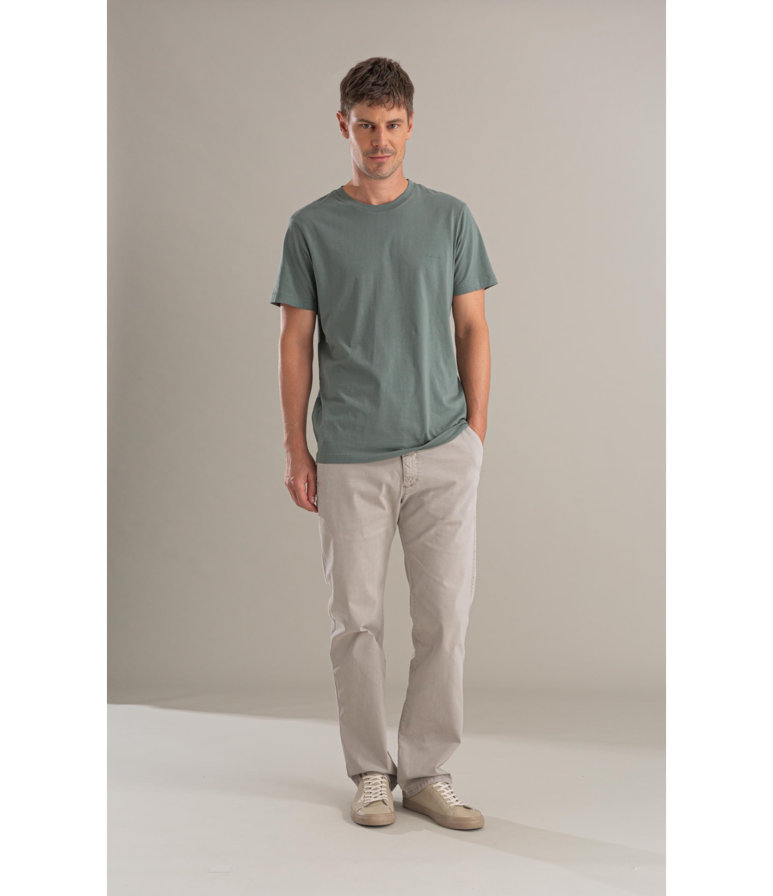 Calça Chino Relax Con Silver