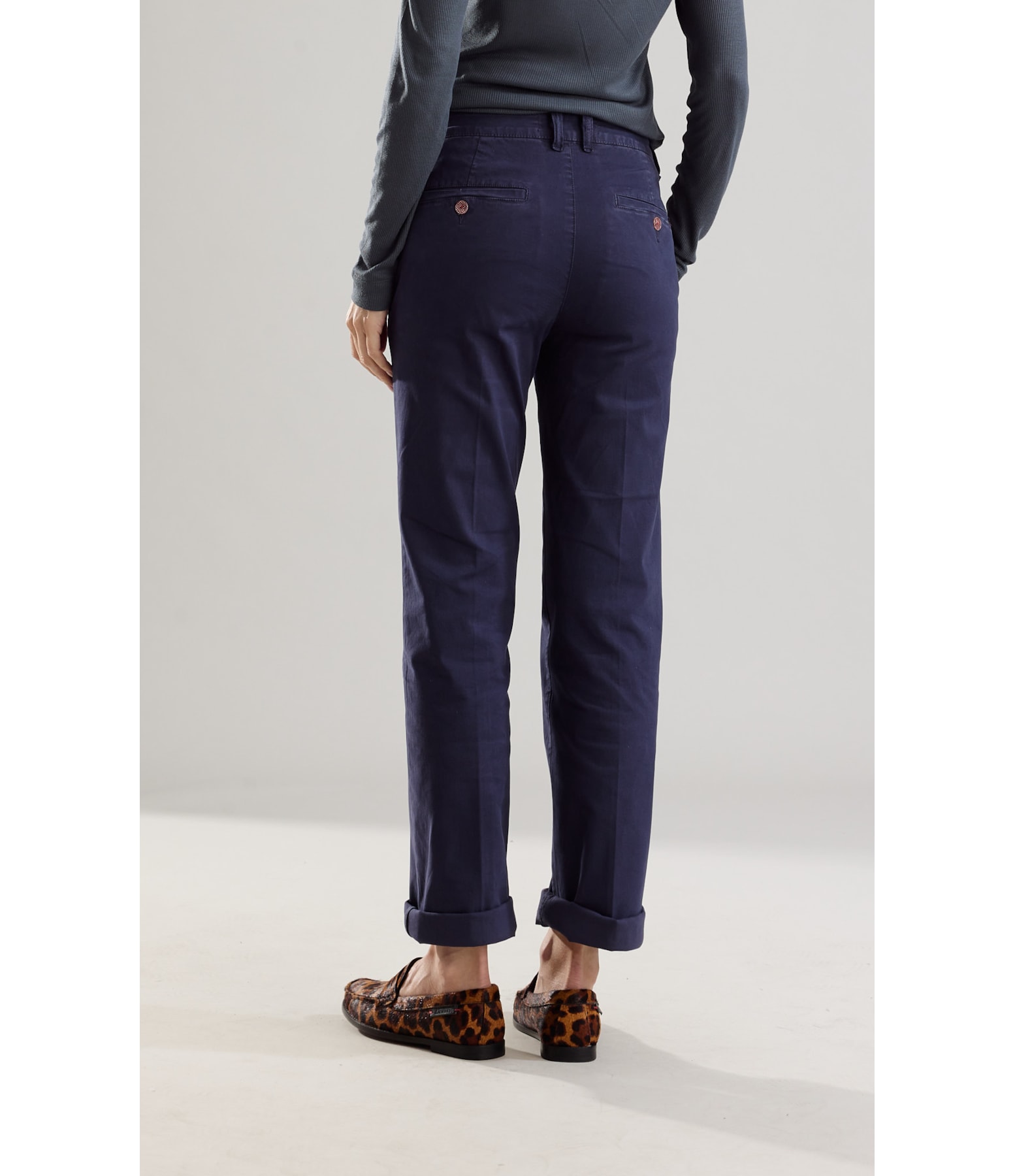 Calça Chino Reta Nancy Old Purple