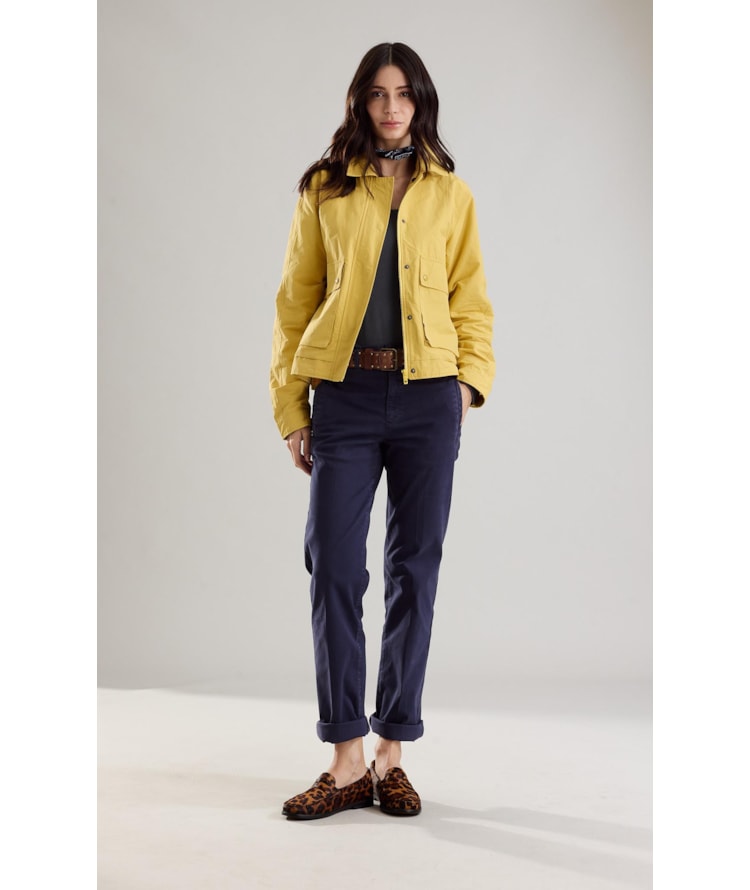 Calça Chino Reta Nancy Old Purple