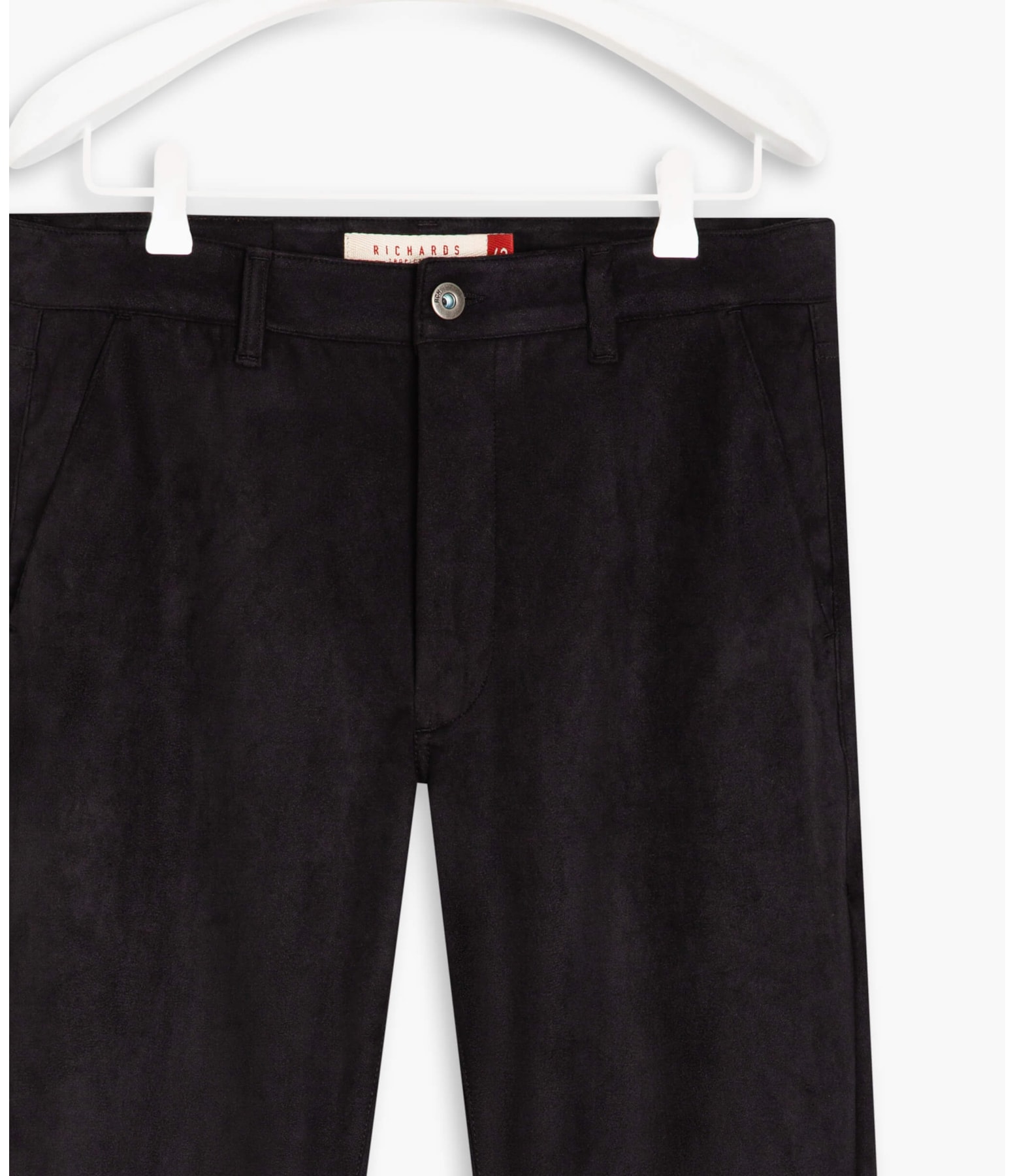 Calça Chino Suede Custom Fit Preto