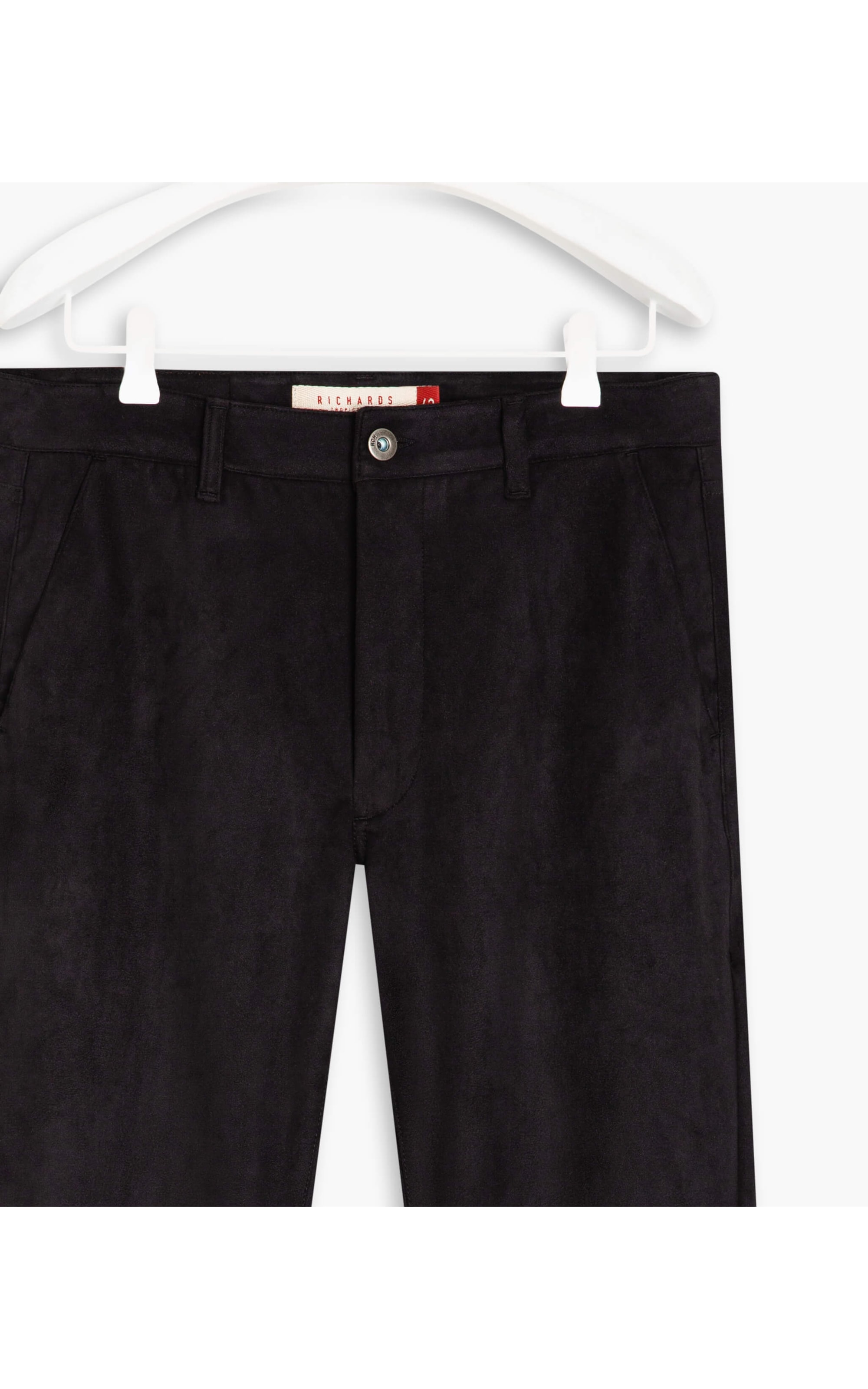 Calça Chino Suede Custom Fit Preto