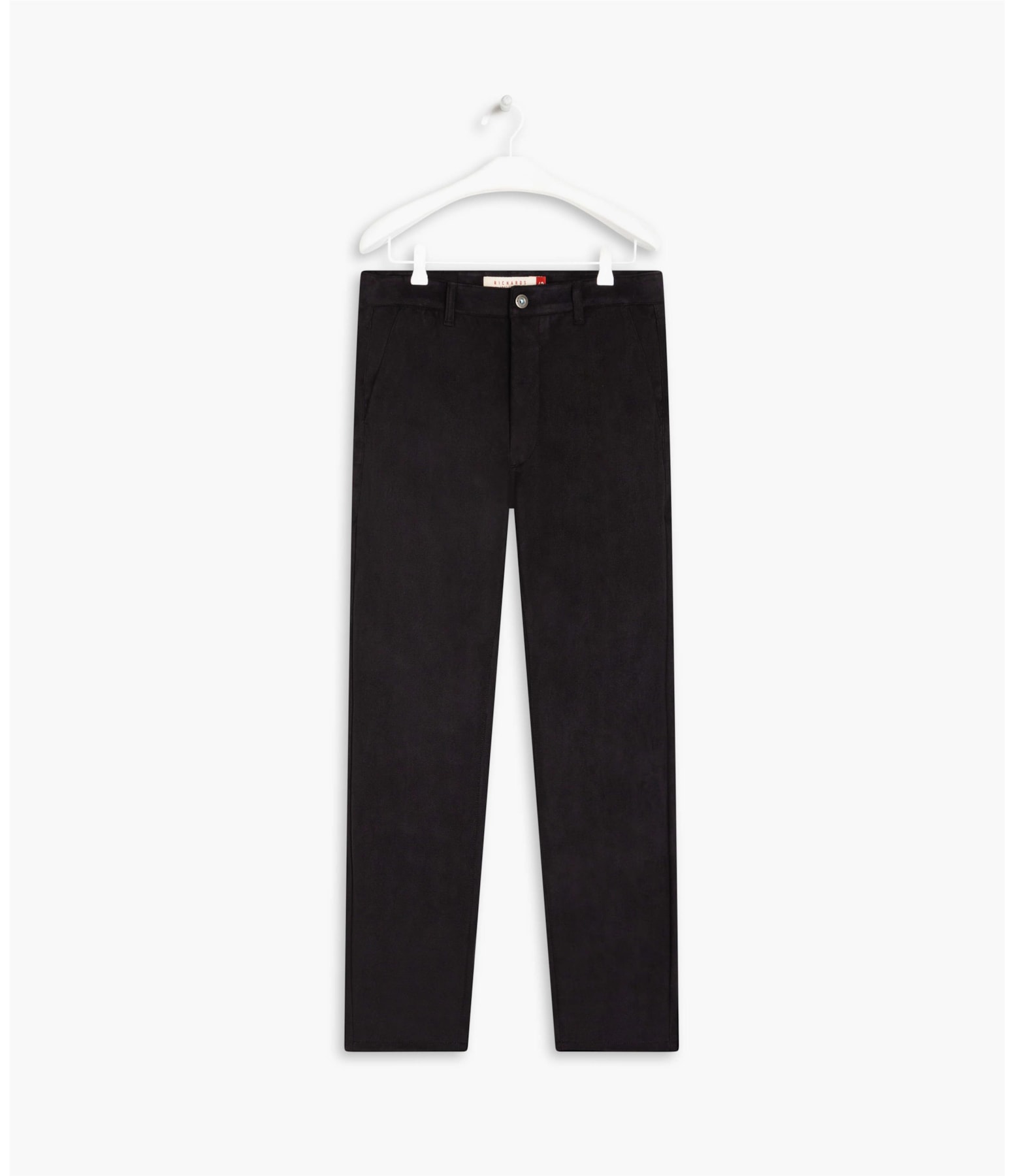 Calça Chino Suede Custom Fit Preto
