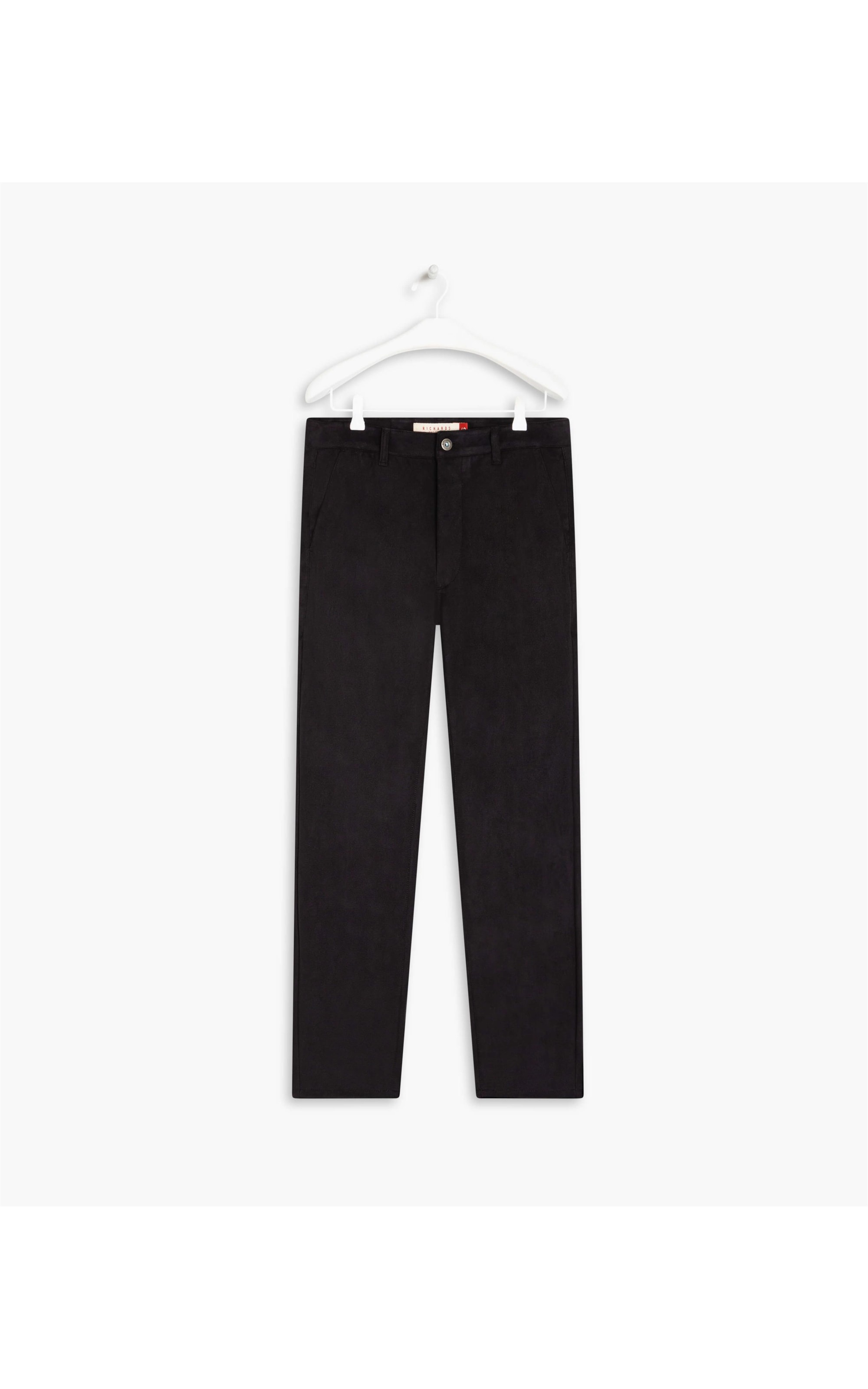 Calça Chino Suede Custom Fit Preto