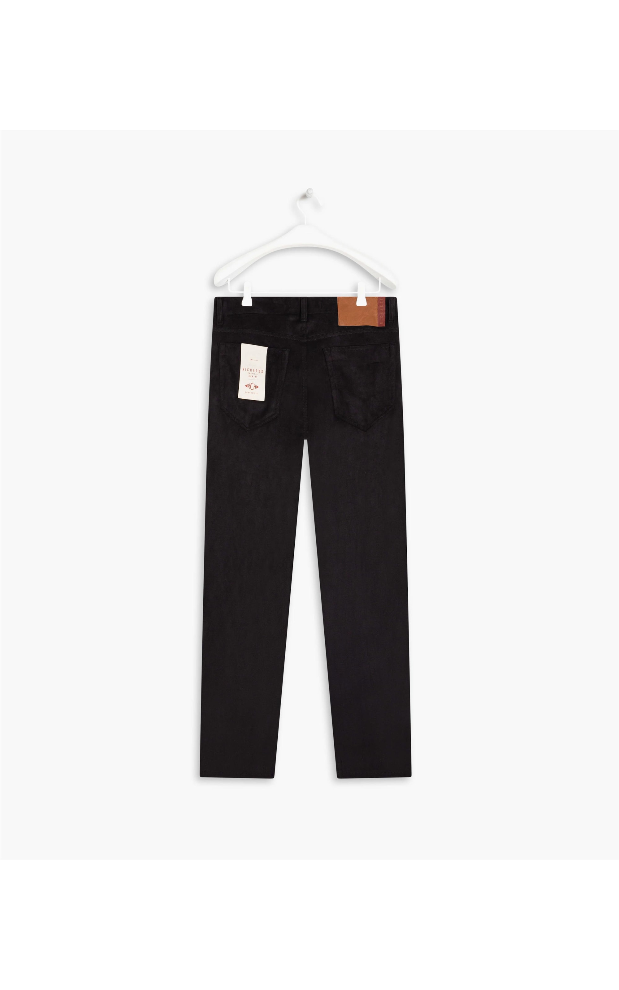Calça Chino Suede Custom Fit Preto