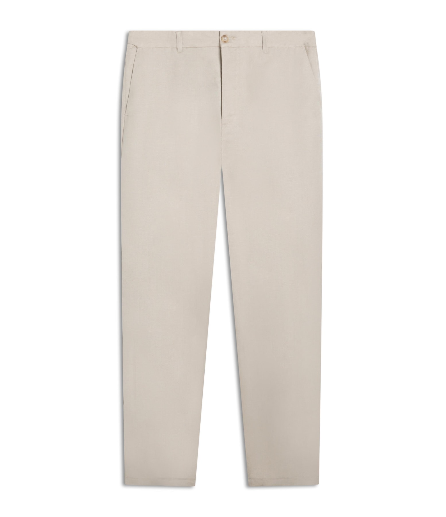 Calça Chino Trapezio Linho Blend Bege