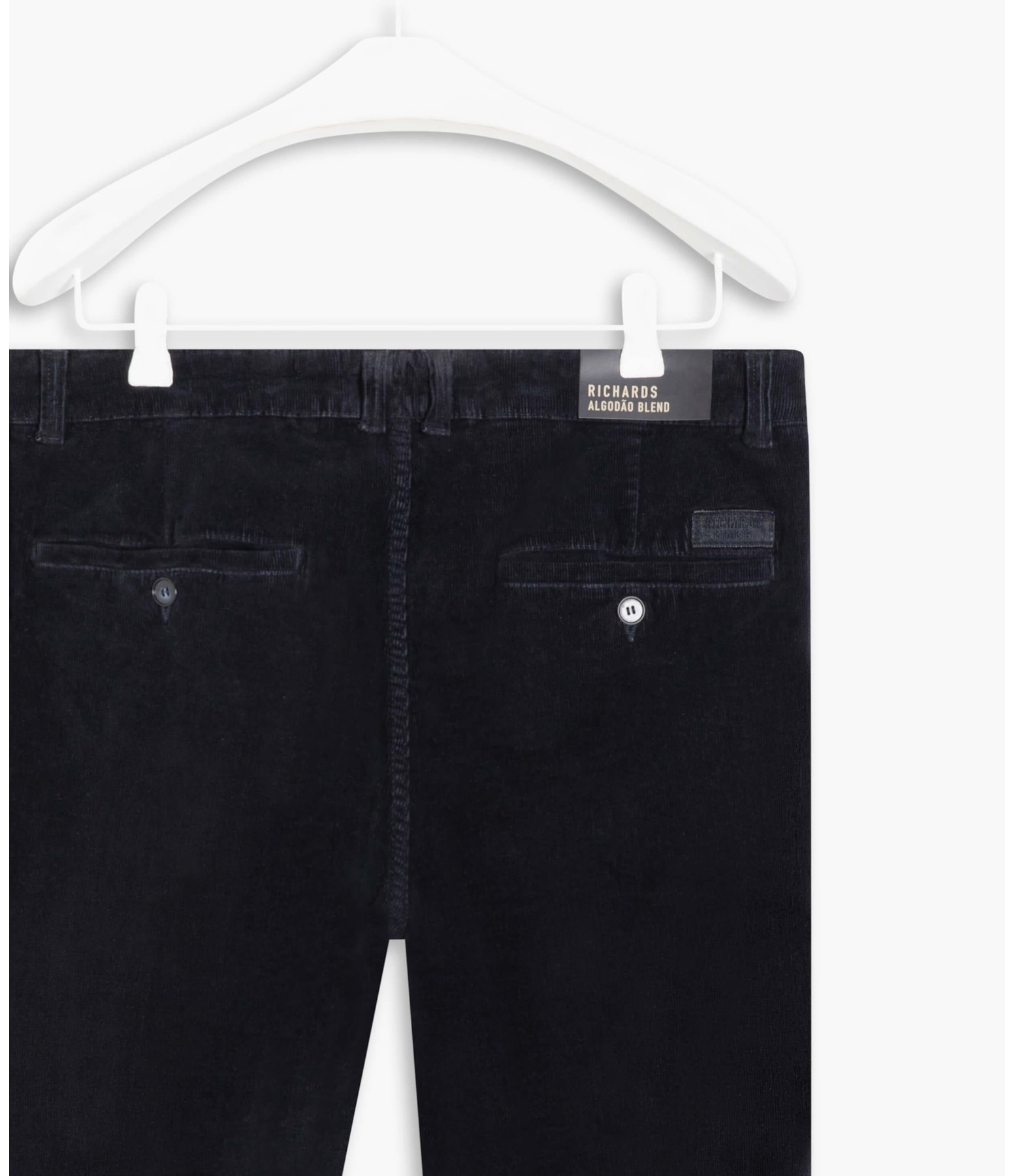 Calça Chino Veludo Midnight Blue