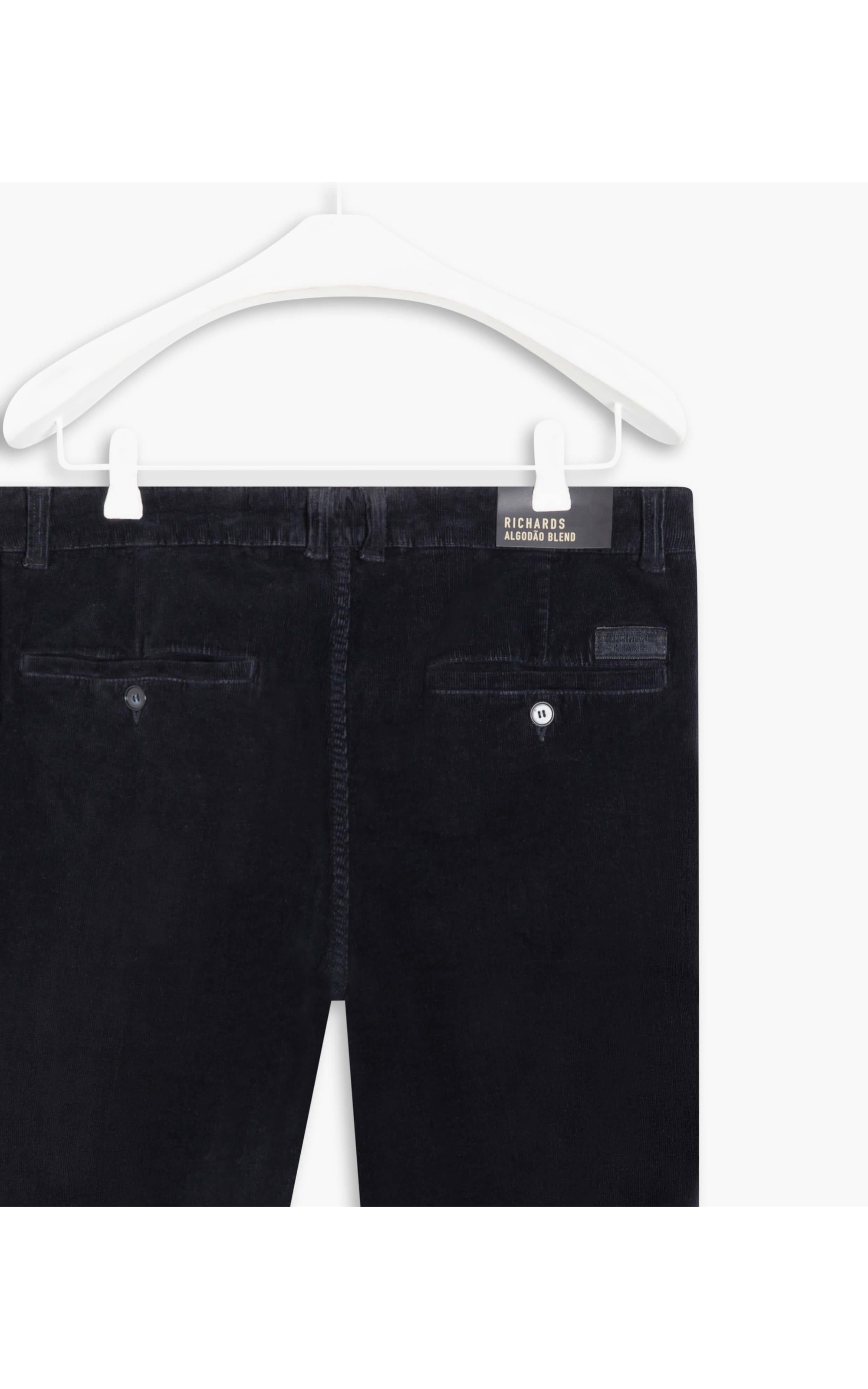 Calça Chino Veludo Midnight Blue