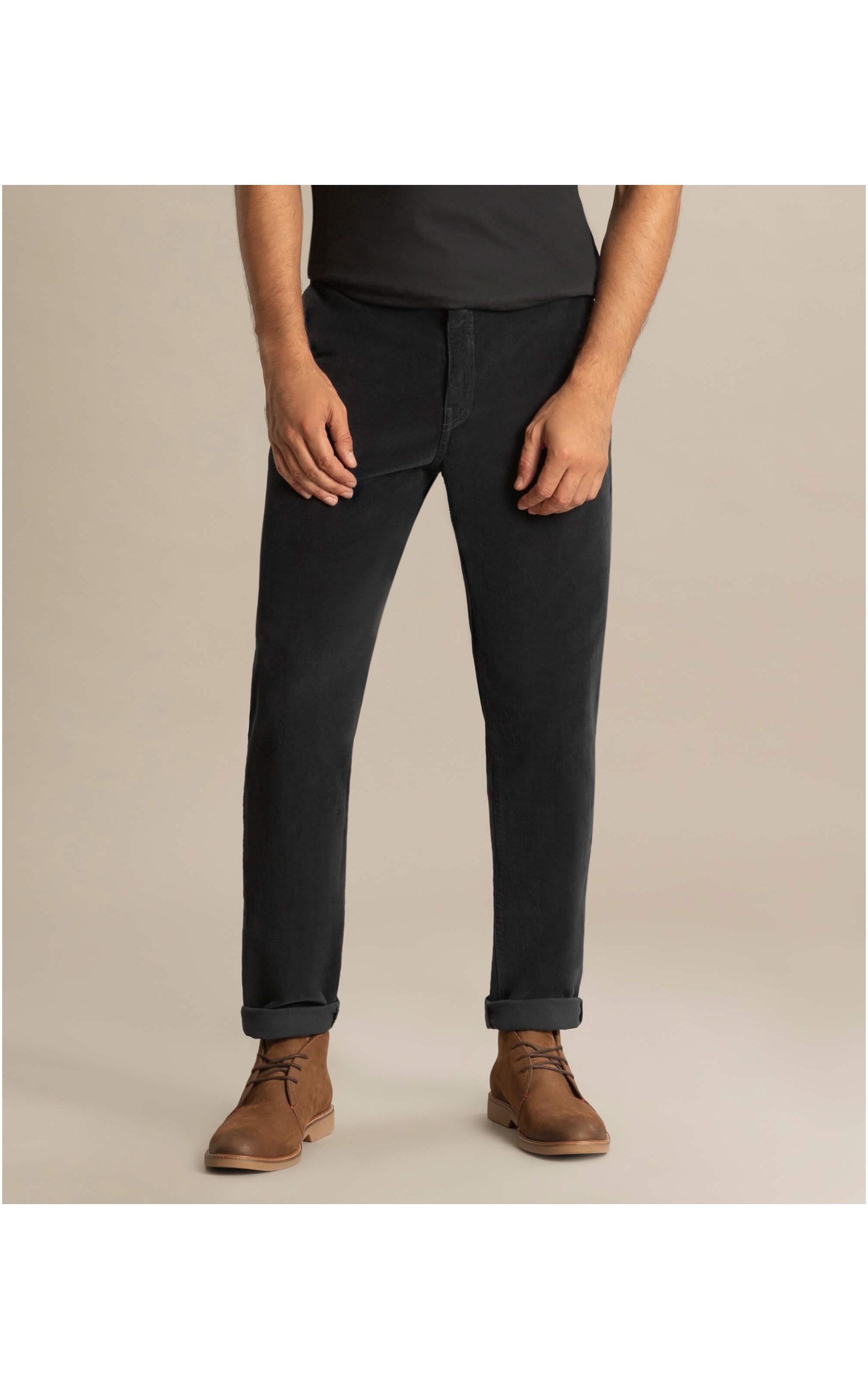 Calça Chino Veludo Midnight Blue