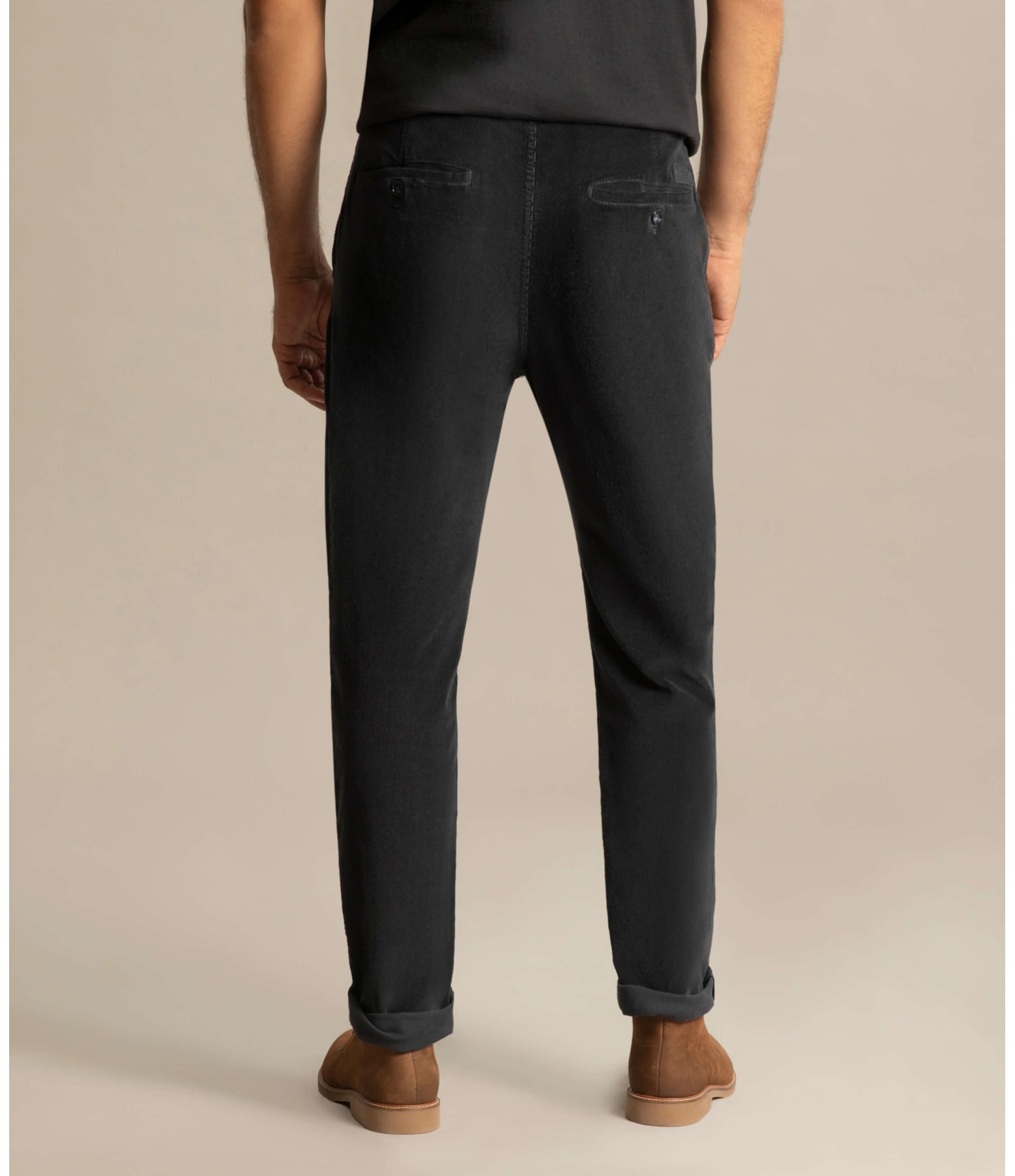 Calça Chino Veludo Midnight Blue