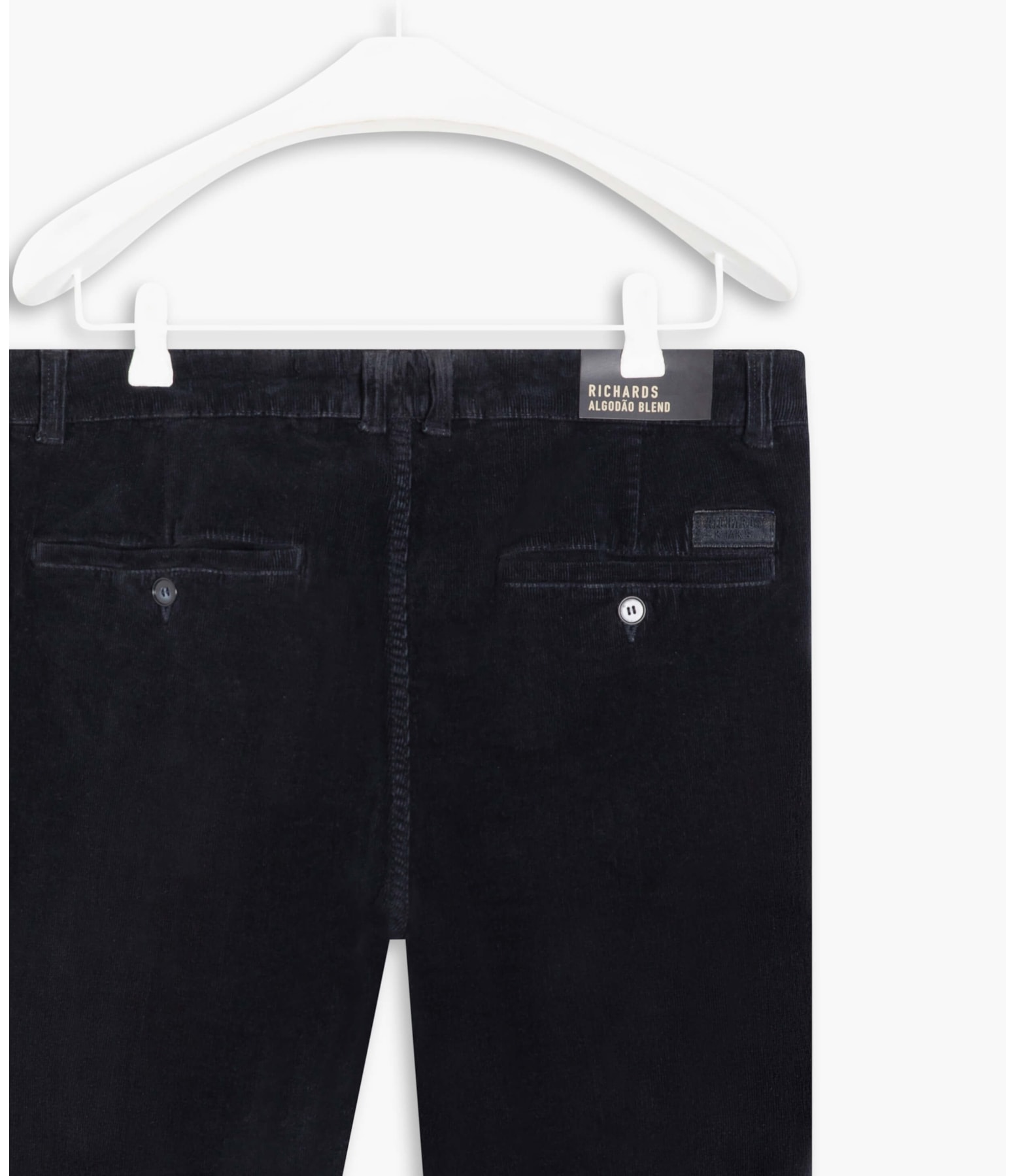 Calça Chino Veludo Midnight Blue
