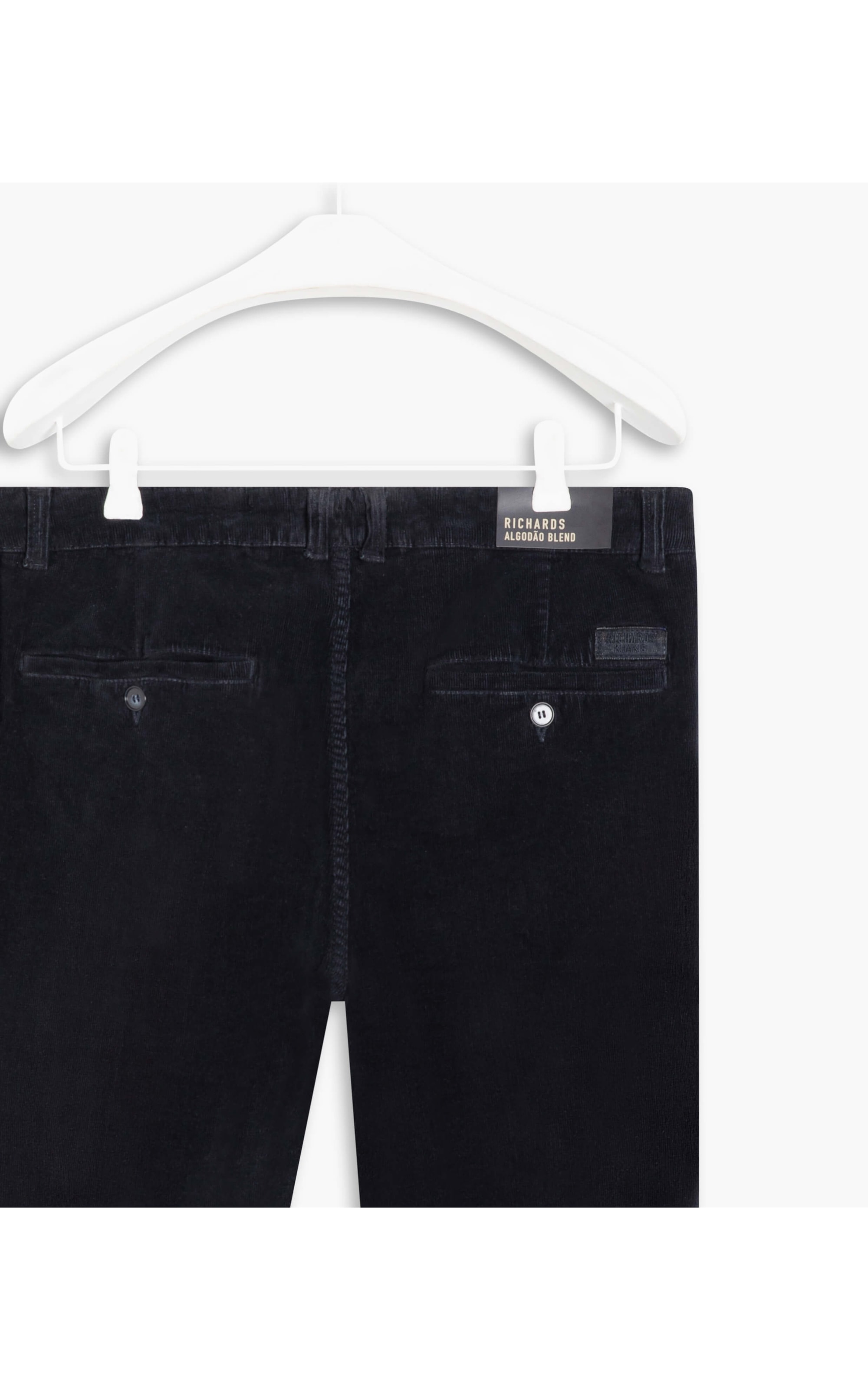 Calça Chino Veludo Midnight Blue